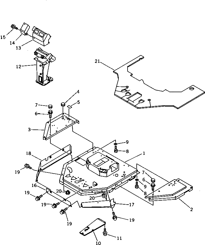 Крышка 423-944-1411  Komatsu