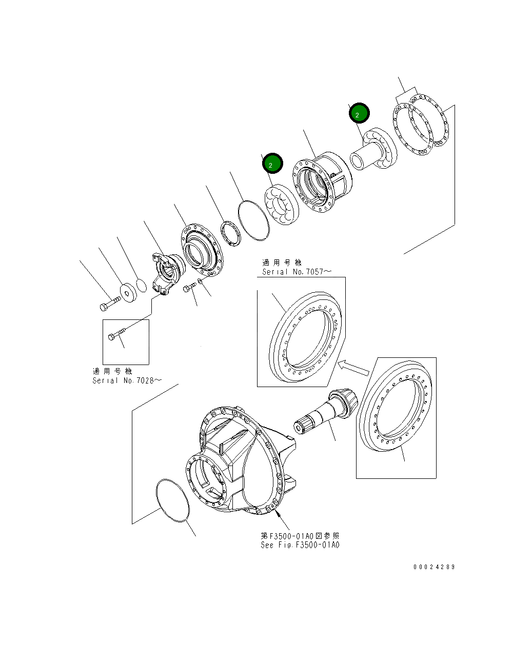 Подшипник 569-22-71811 Komatsu