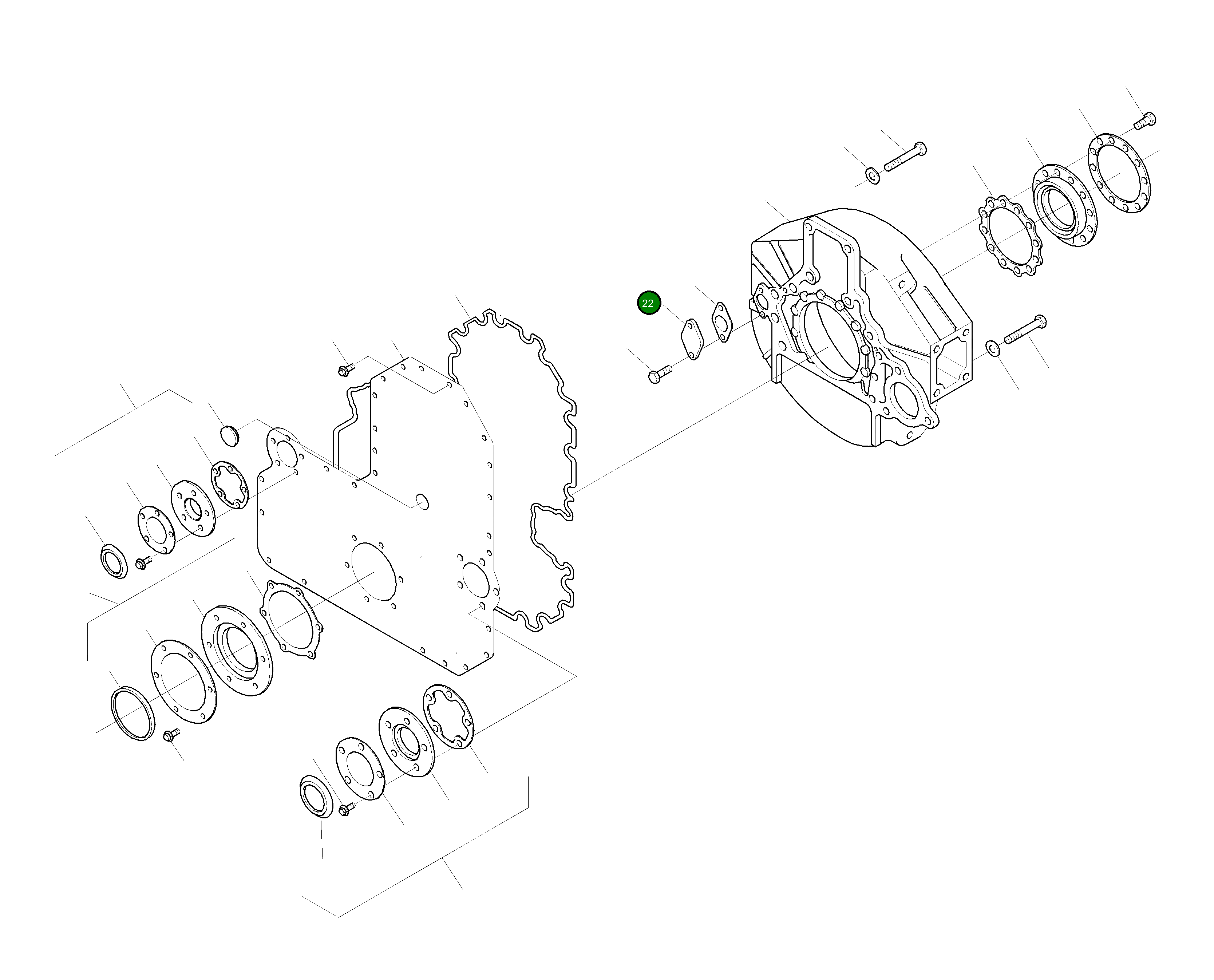Крышка CU3026135 Komatsu