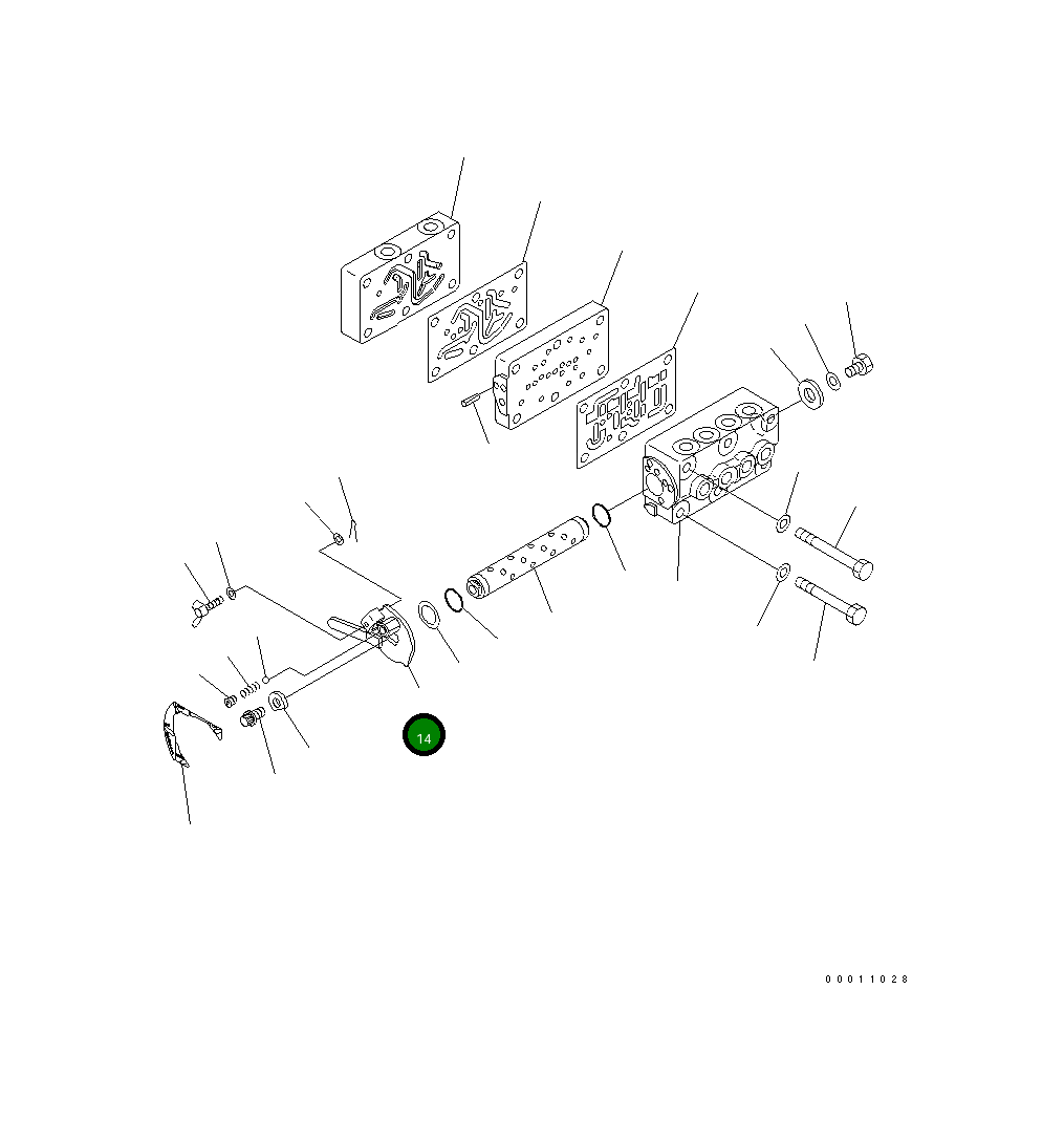 Рычаг 22L-62-24751 Komatsu