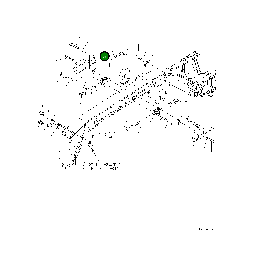 Крышка,R.H 23B-54-32532 Komatsu