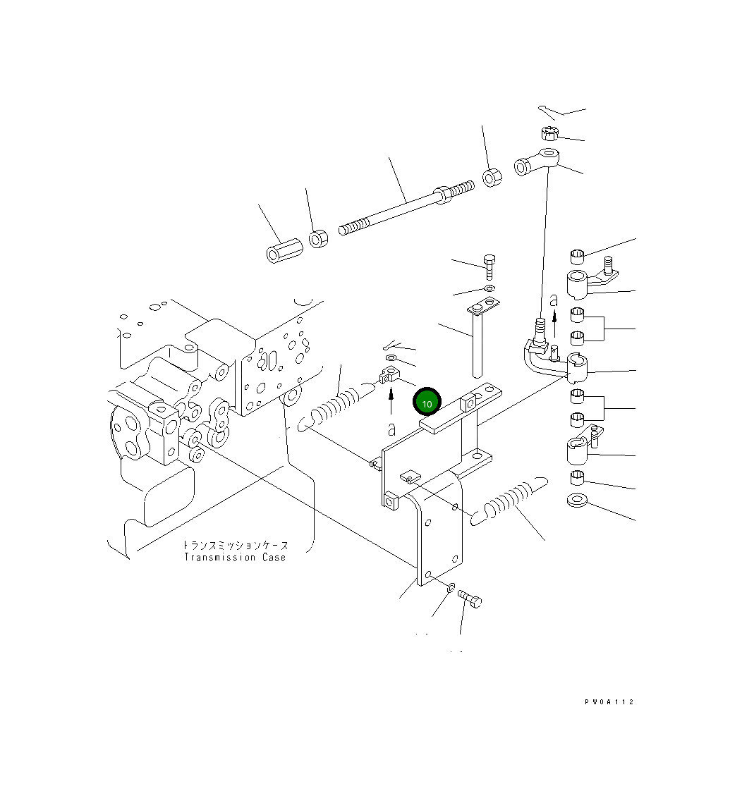 Рычаг 124-43-52510 Komatsu