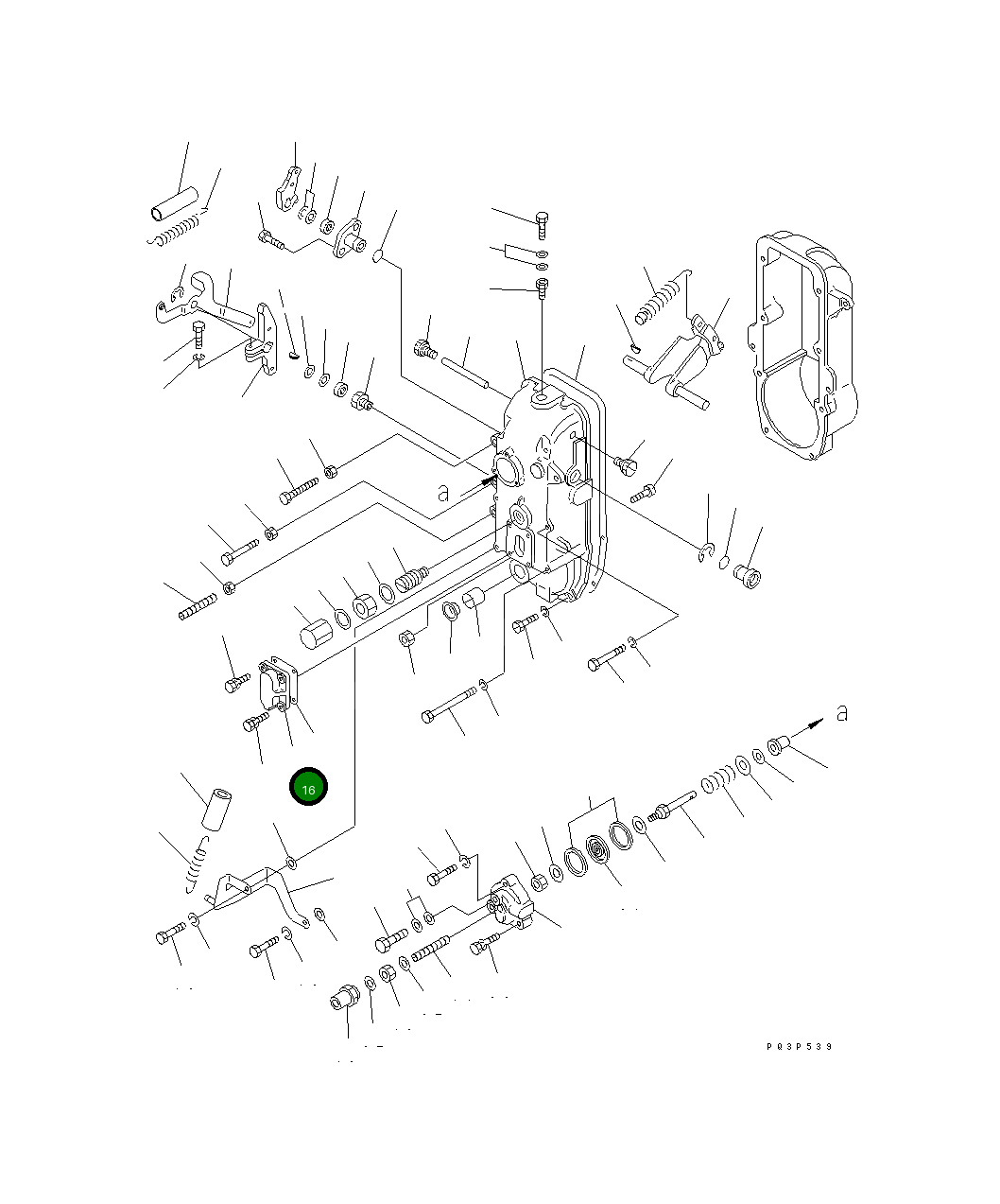 Крышка DK154063-6900 Komatsu