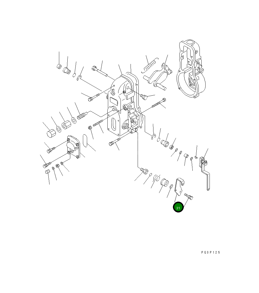 Рычаг DK154304-9100 Komatsu