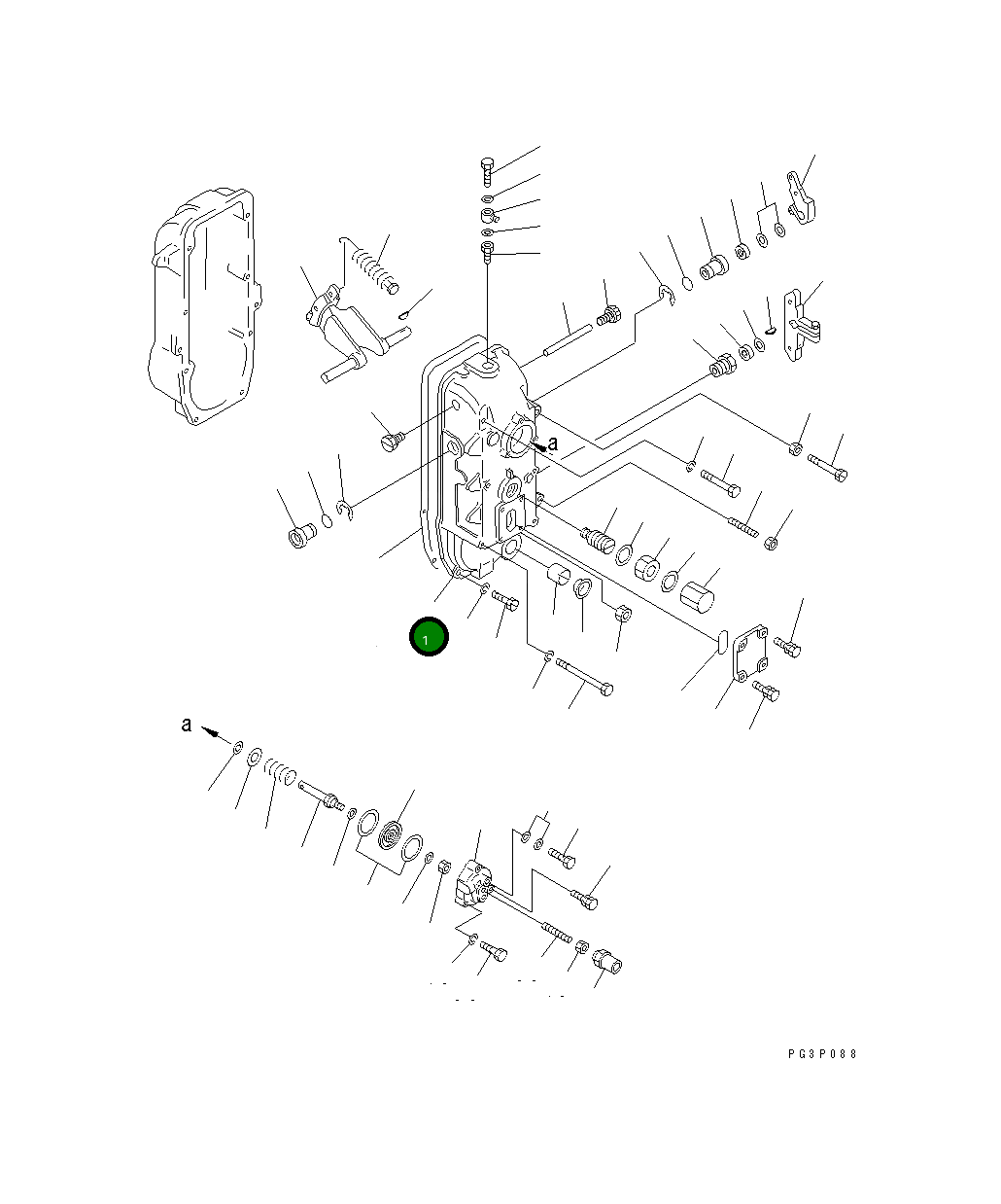 Крышка DK154522-1120 Komatsu