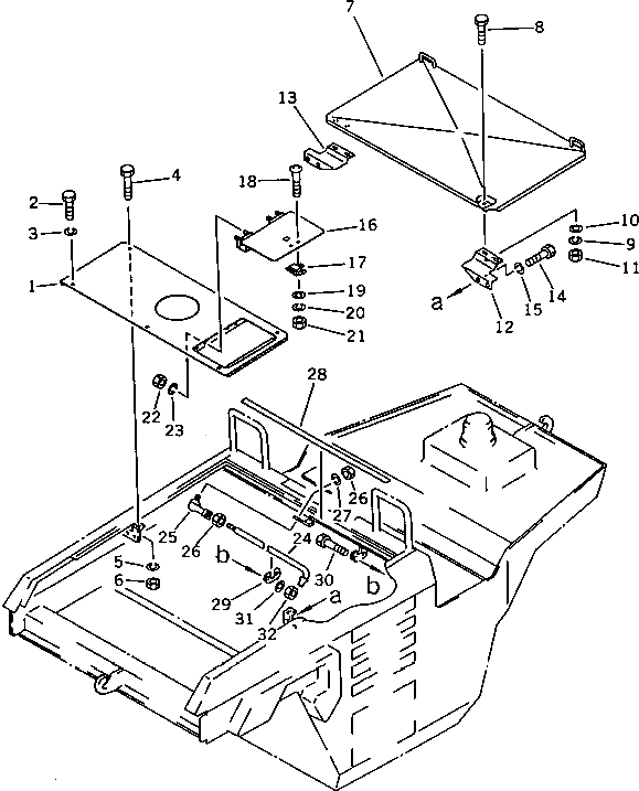 Крышка 266-10-67100 Komatsu