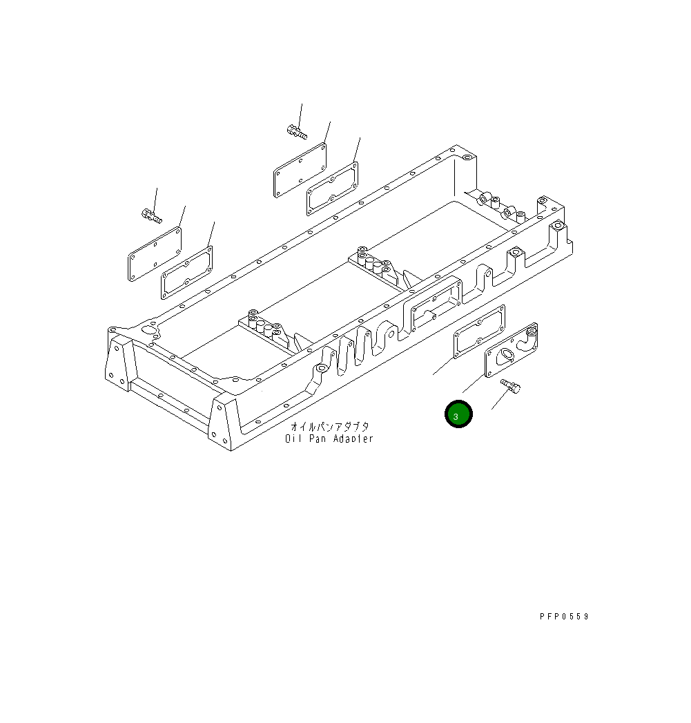 Крышка CU3069847  Komatsu