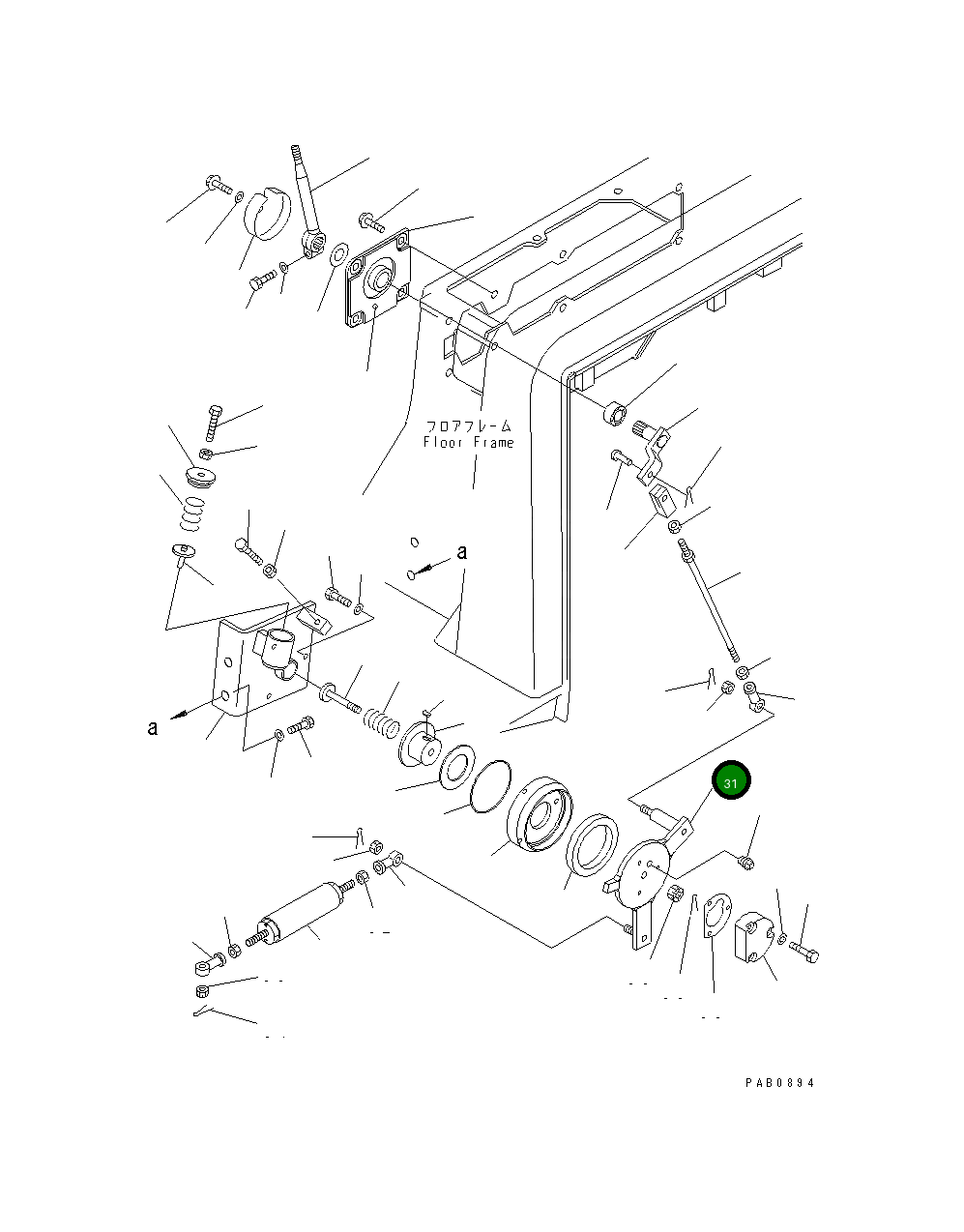 Рычаг 17A-43-21141 Komatsu