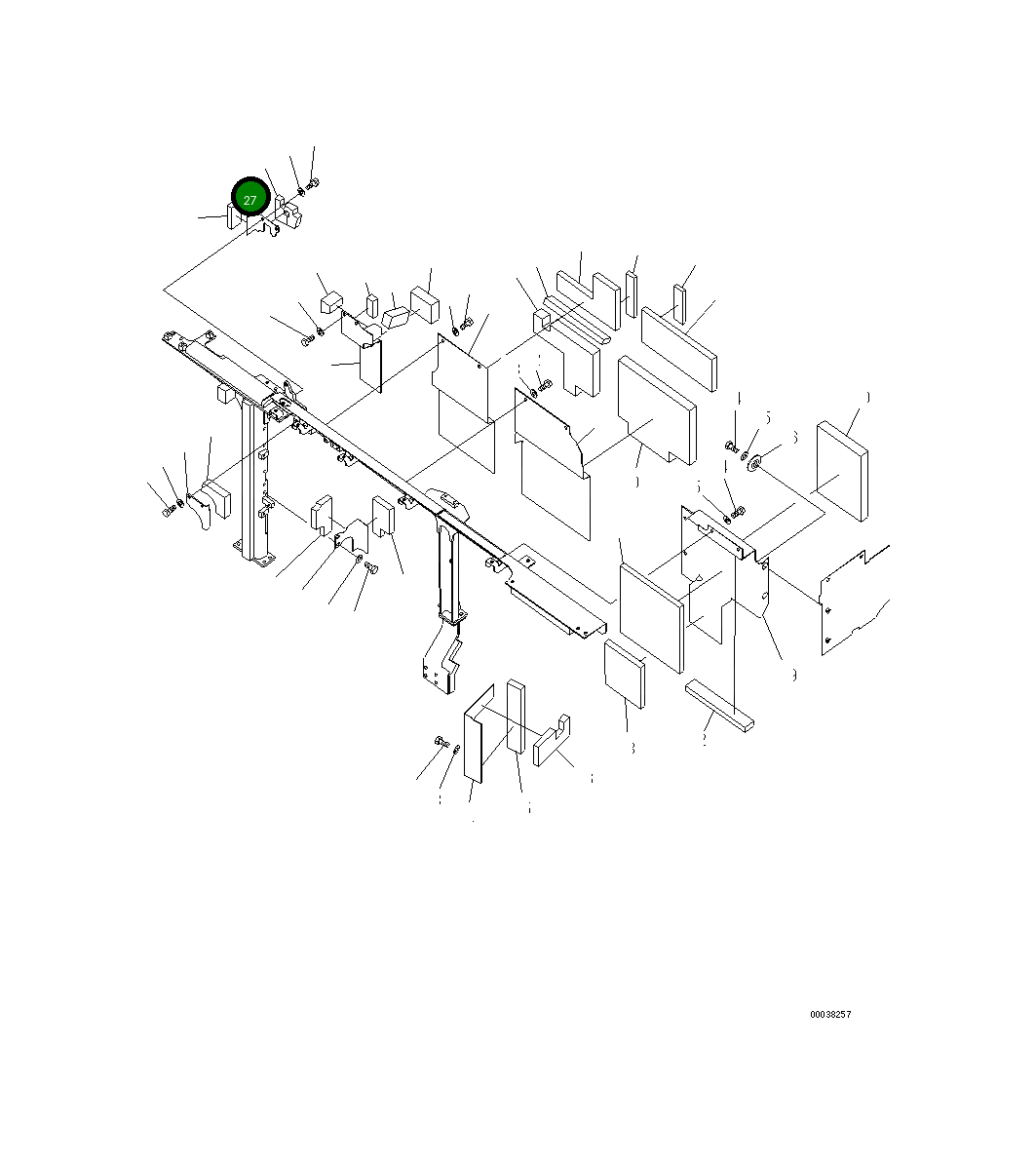 Крышка 21M-54-22250  Komatsu