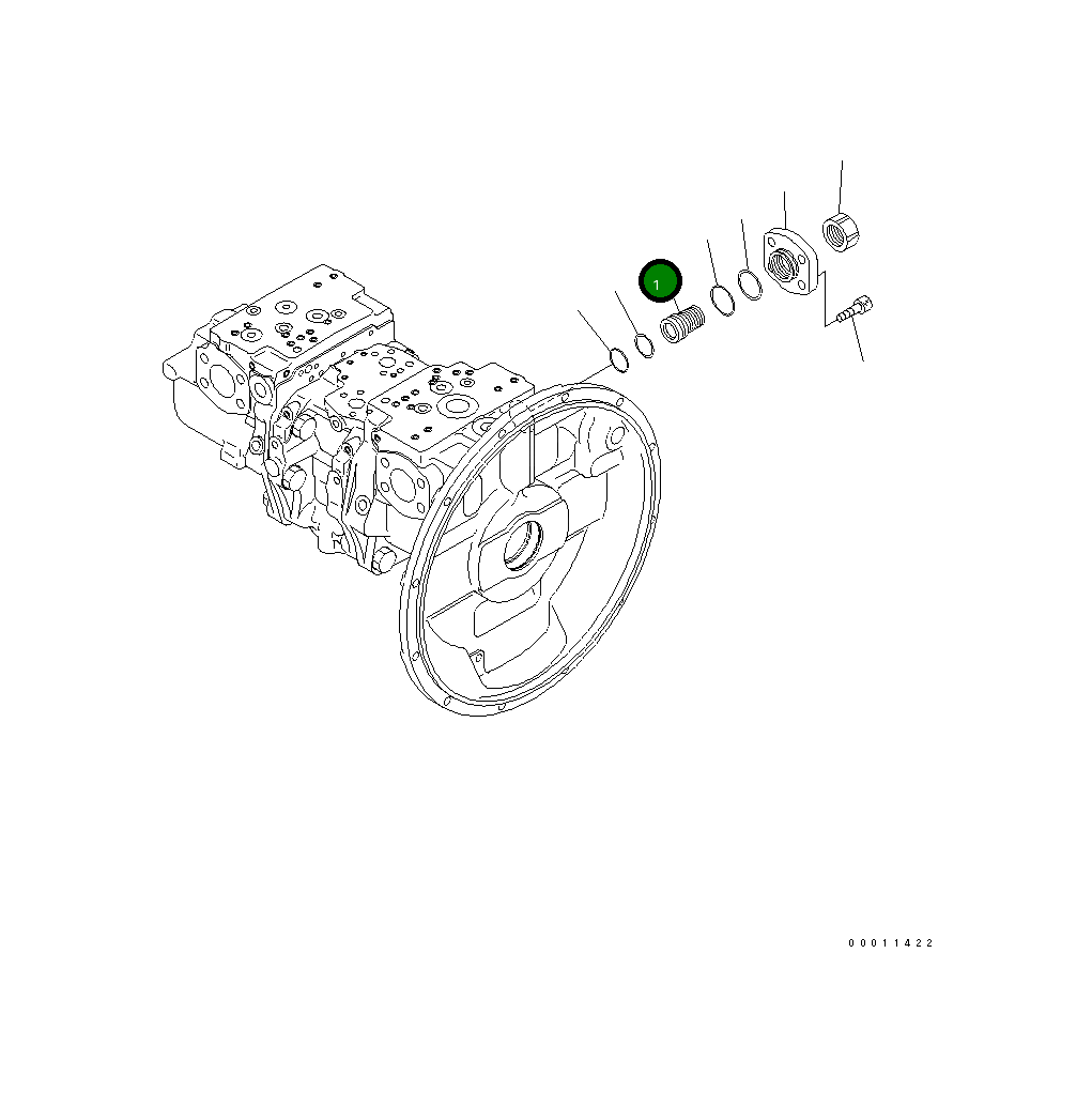 Крышка 708-2H-03510 Komatsu