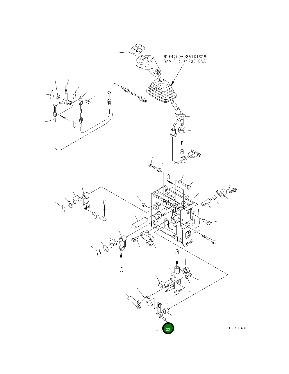 Рычаг 427-S33-1221 Komatsu