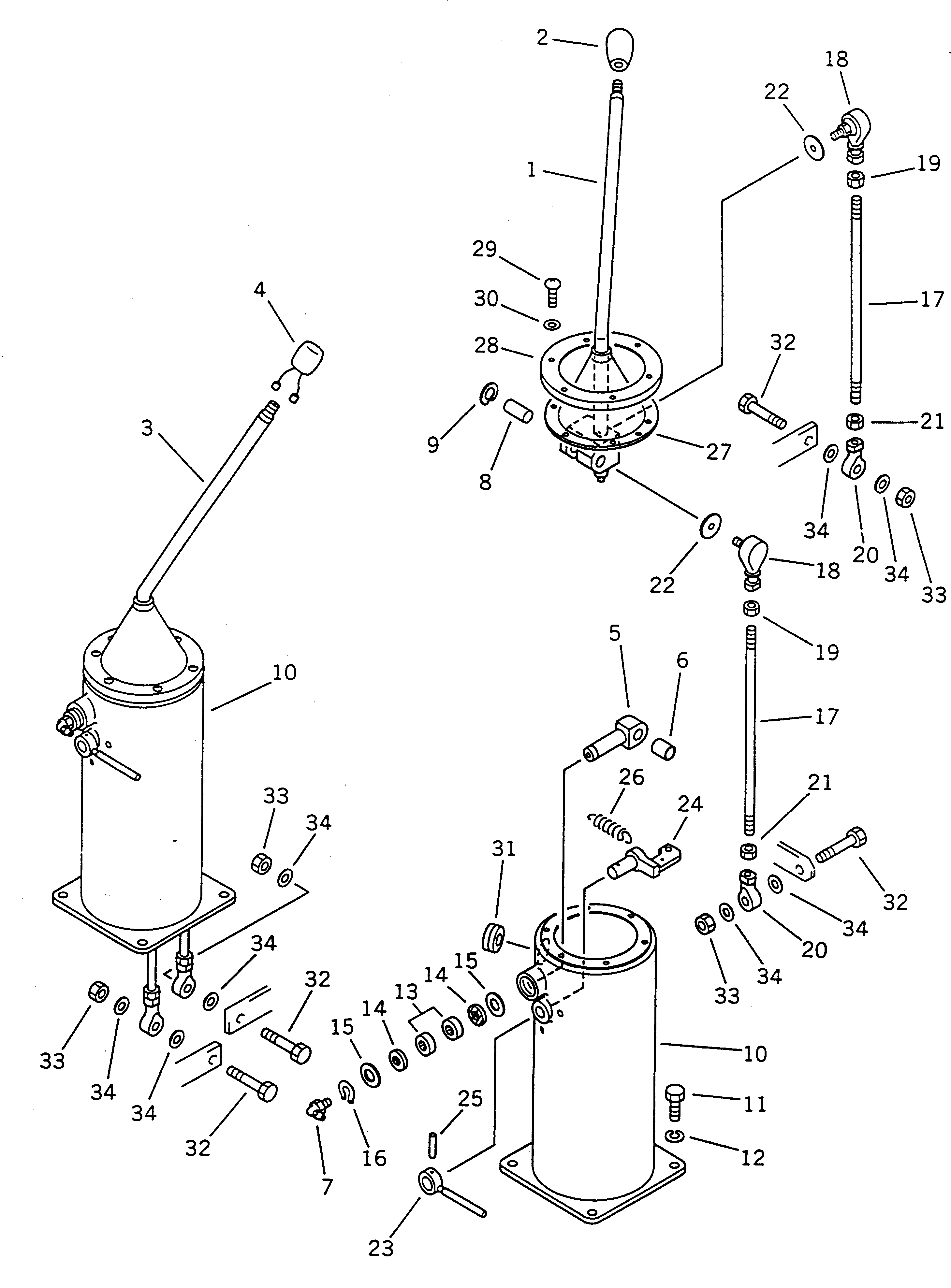 Рычаг 201-43-29110 Komatsu