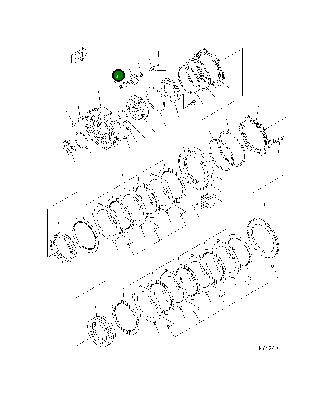 Подшипник 09232-03838 Komatsu