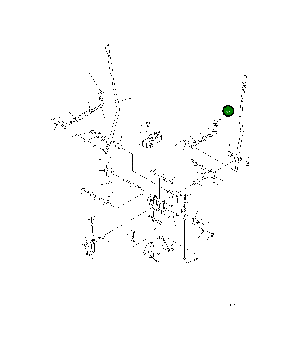 Рычаг 176-76-27441 Komatsu