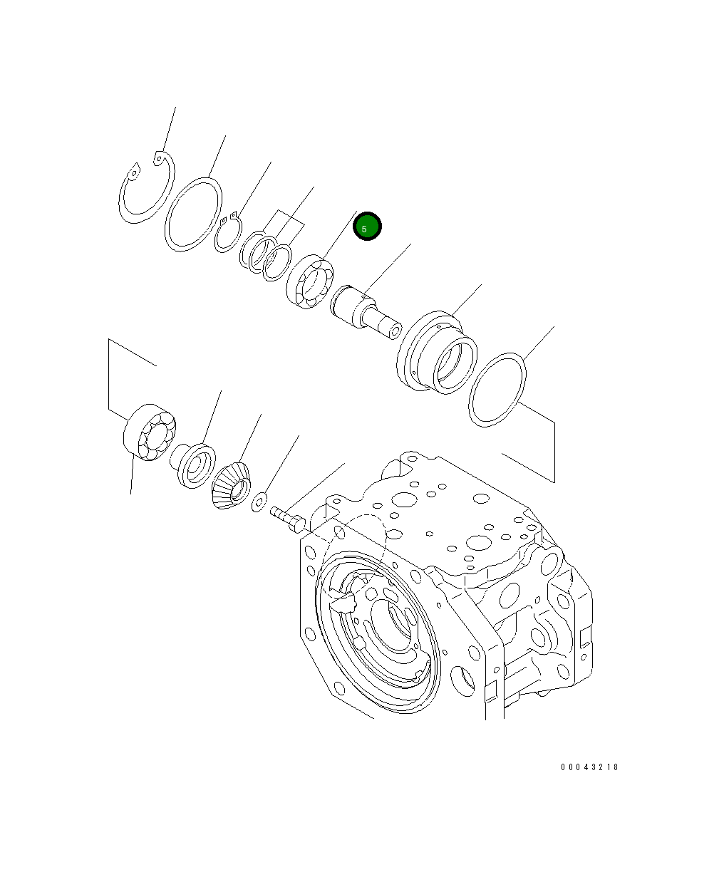 Подшипник 708-2K-12820 Komatsu