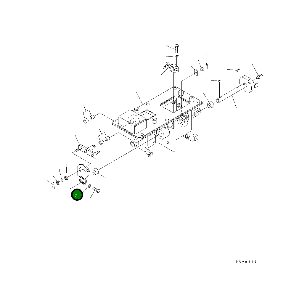 Рычаг 12G-43-51312 Komatsu