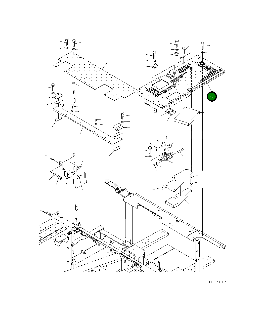 Крышка 21M-54-24110  Komatsu
