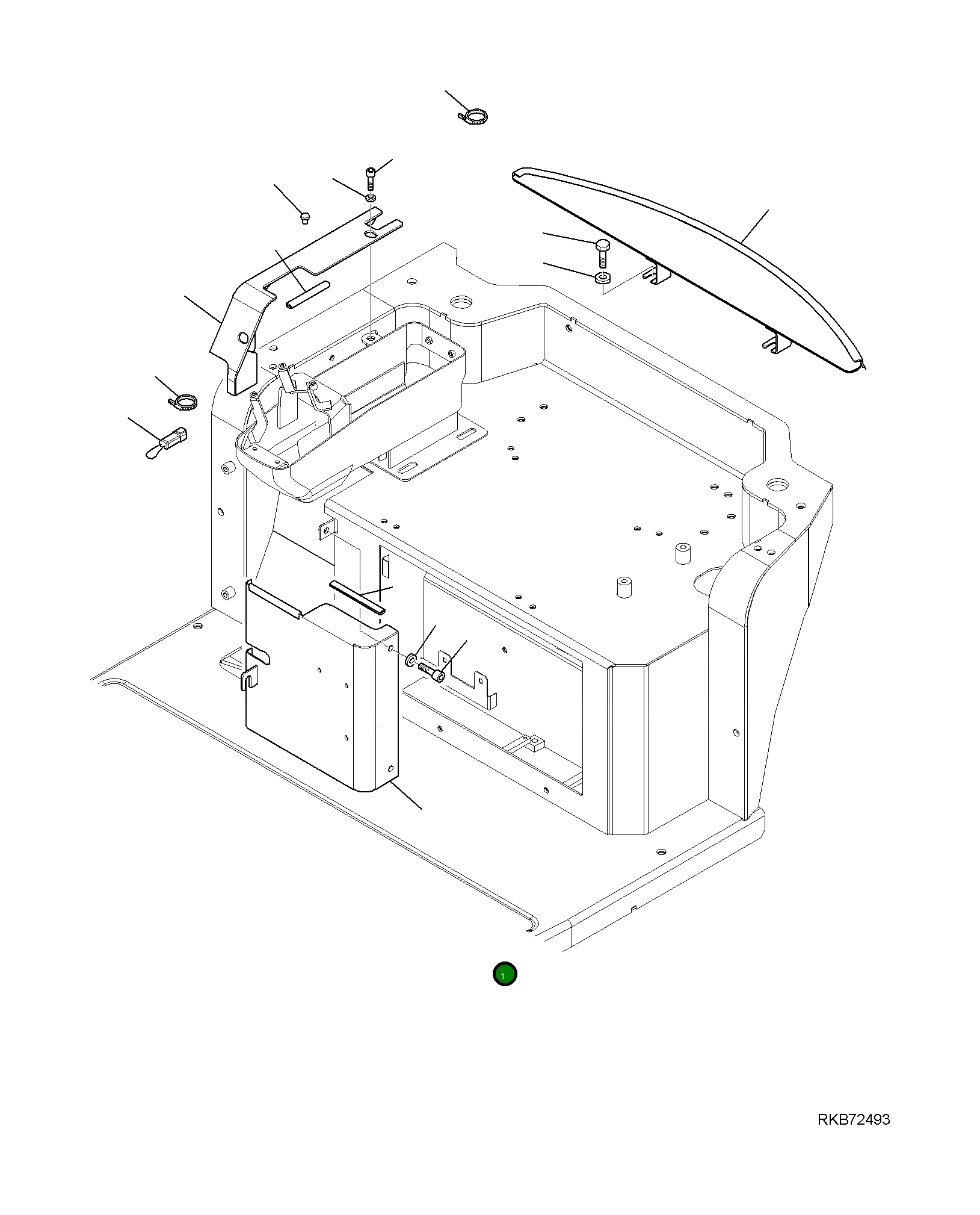 Крышка 2A1-43-11282 Komatsu