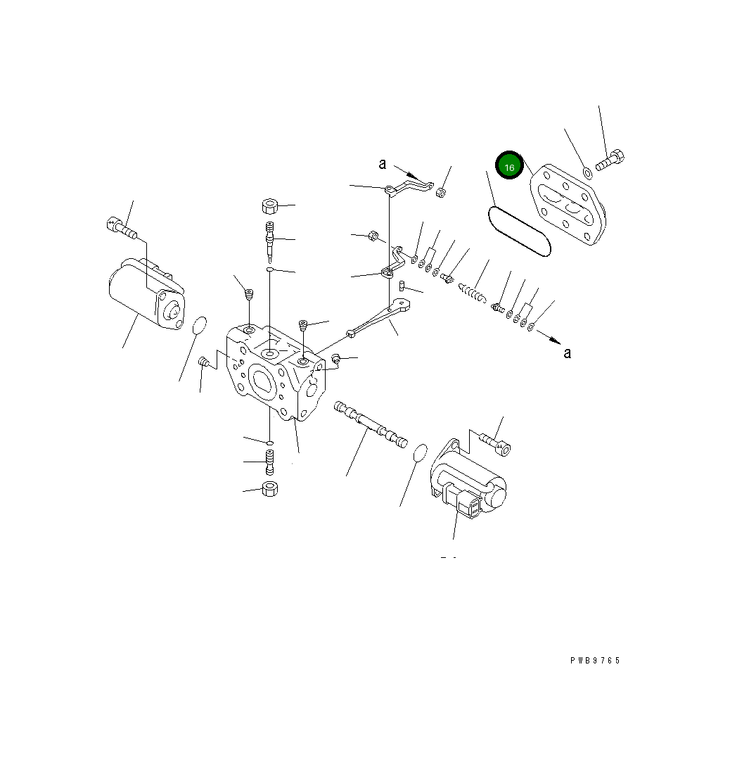 Крышка 708-1H-15240  Komatsu