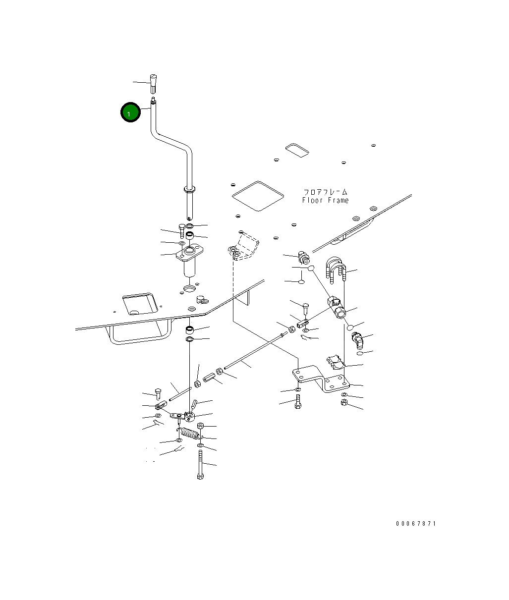 Рычаг 427-40-31113 Komatsu