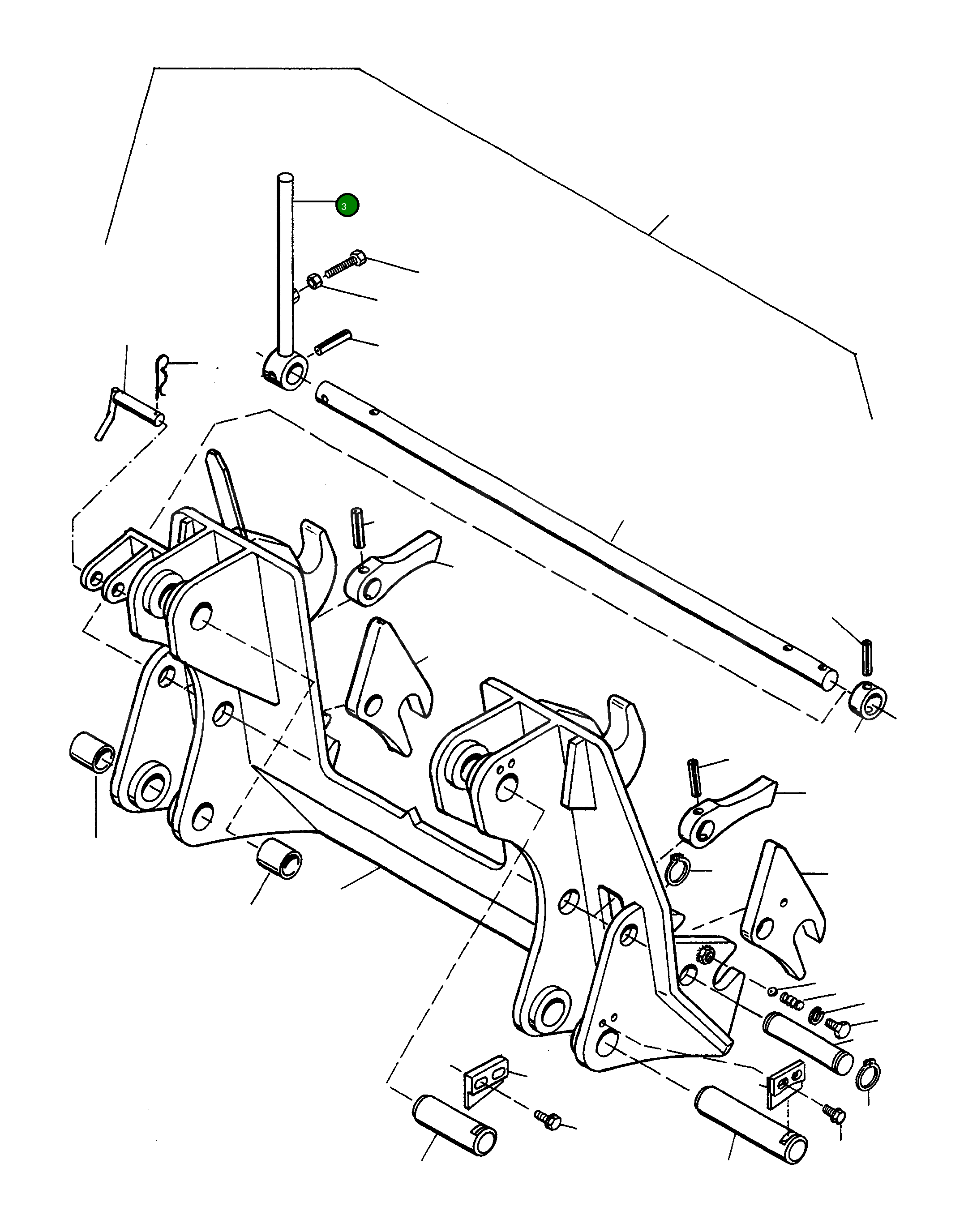 Рычаг 3230250M91 Komatsu
