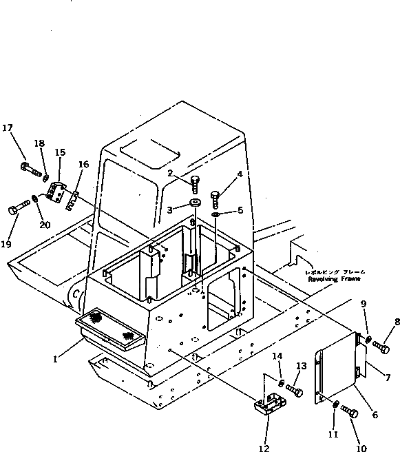 Крышка 21N-54-12420 Komatsu