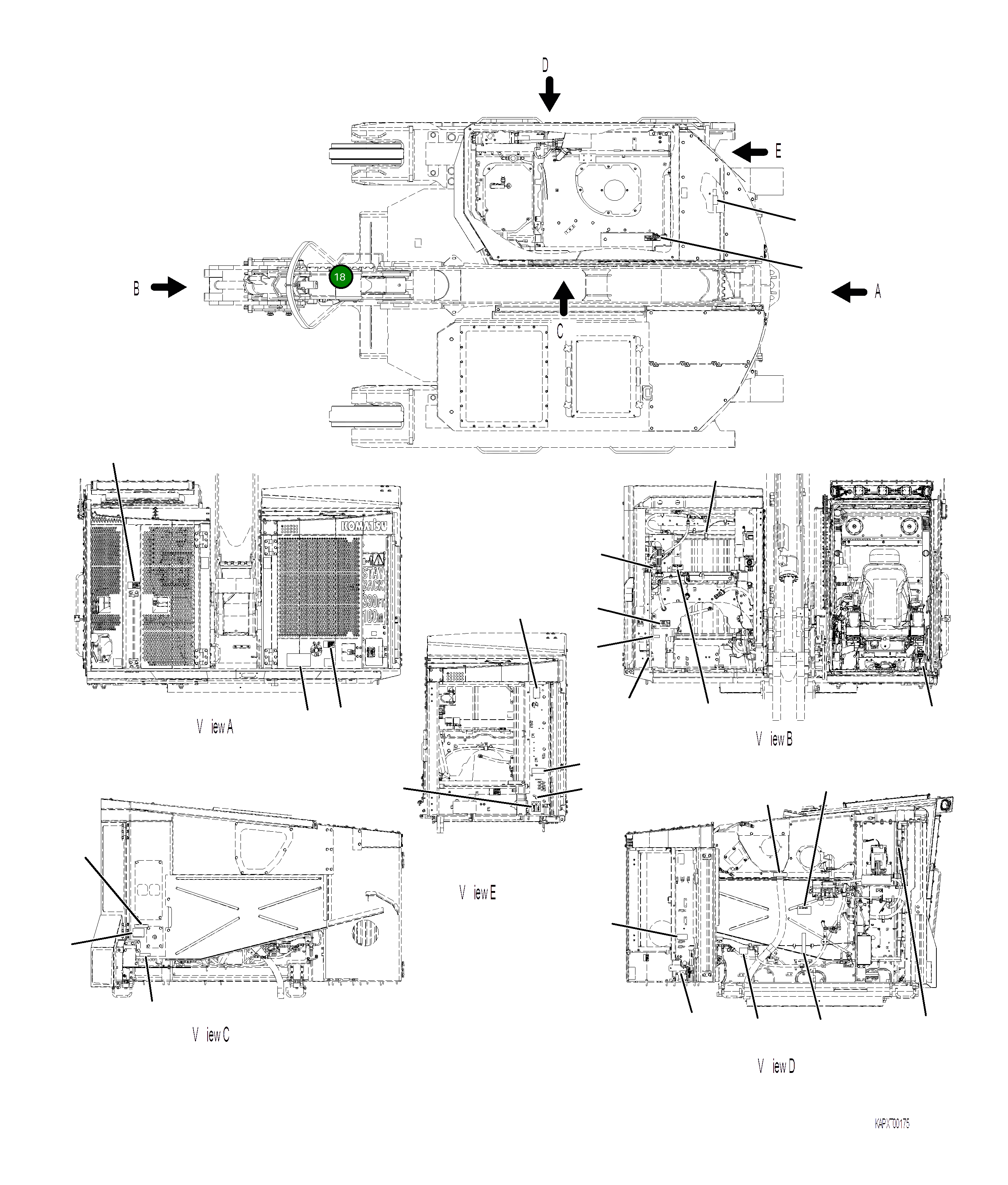 Пластина 4A1-00-21640 Komatsu