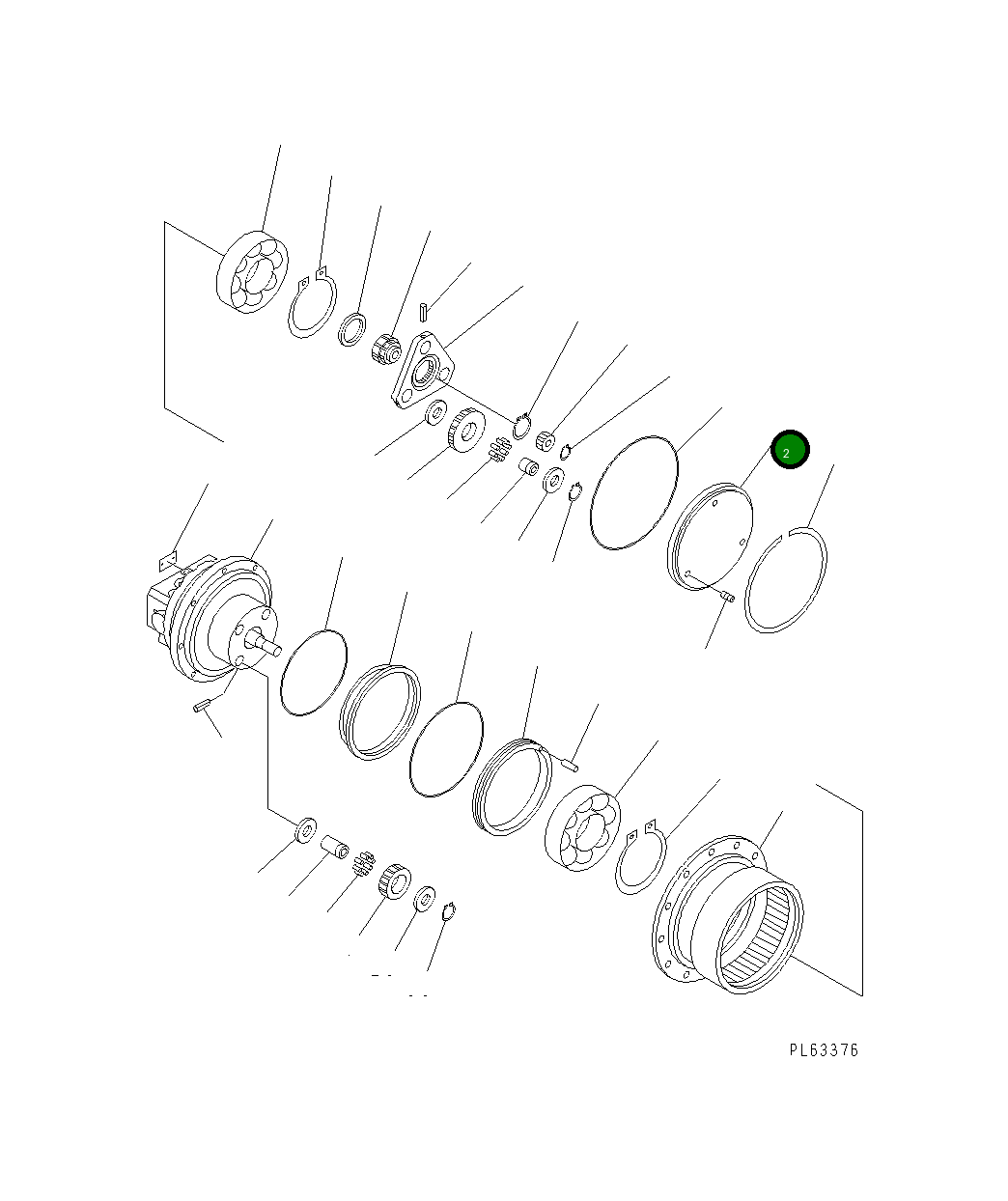 Крышка FUFRP096102 Komatsu