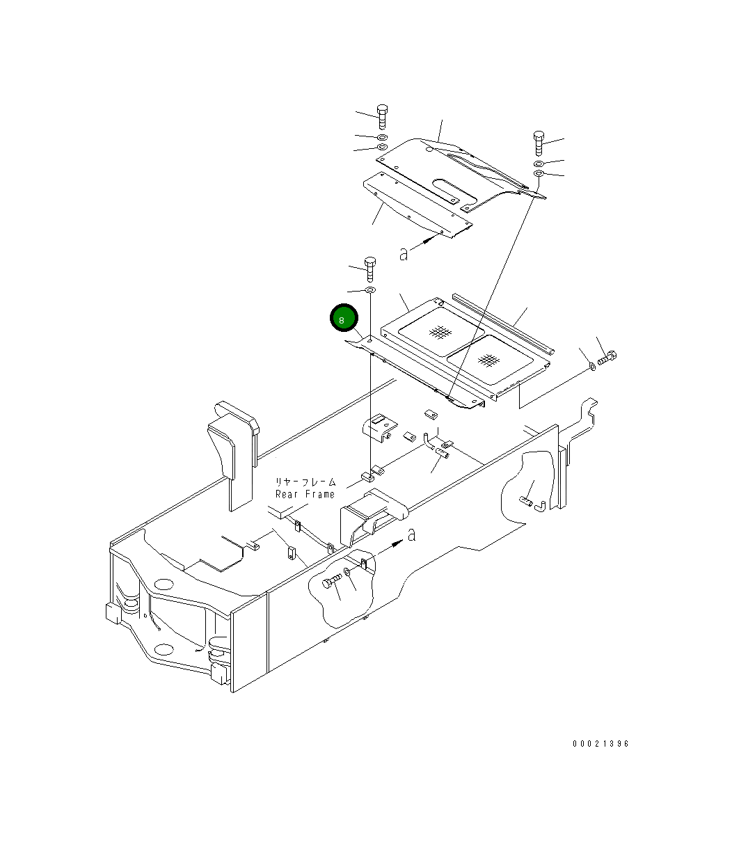 Крышка 415-54-22650  Komatsu