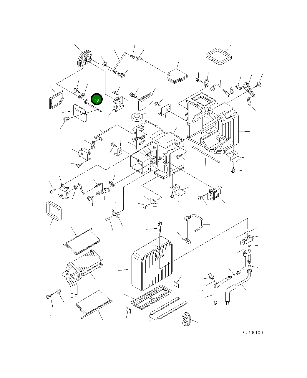 Рычаг ND116682-0910 Komatsu