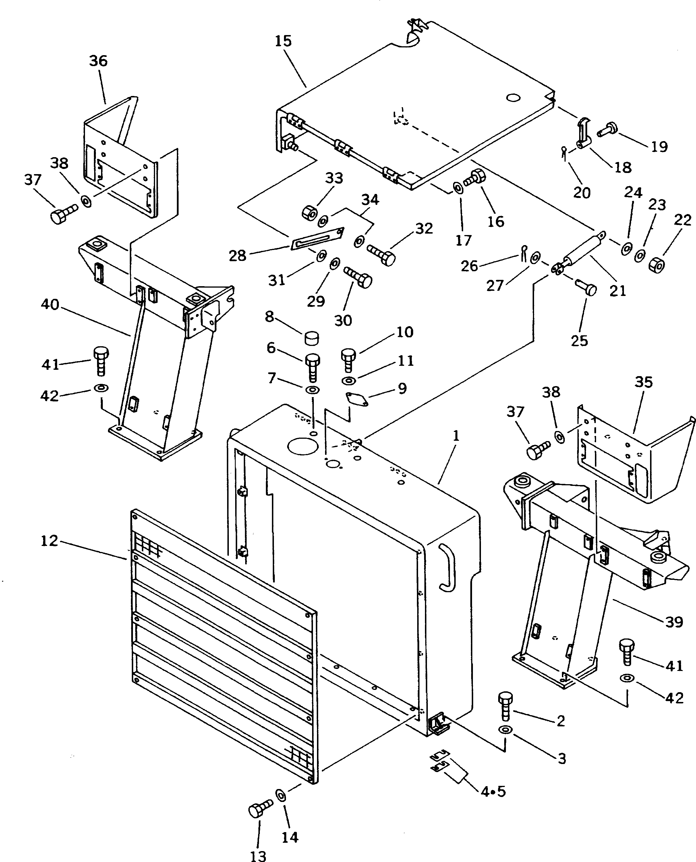 Крышка 566-54-6A350  Komatsu