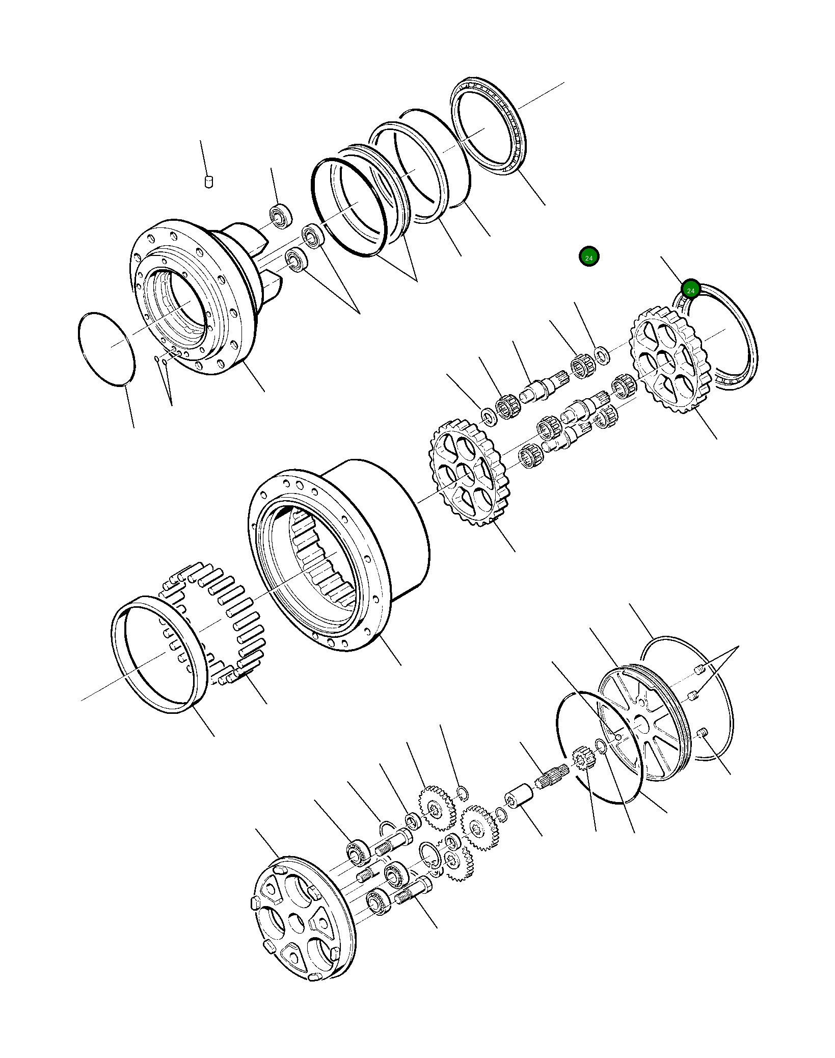 Подшипник TZ810B1021-00 Komatsu