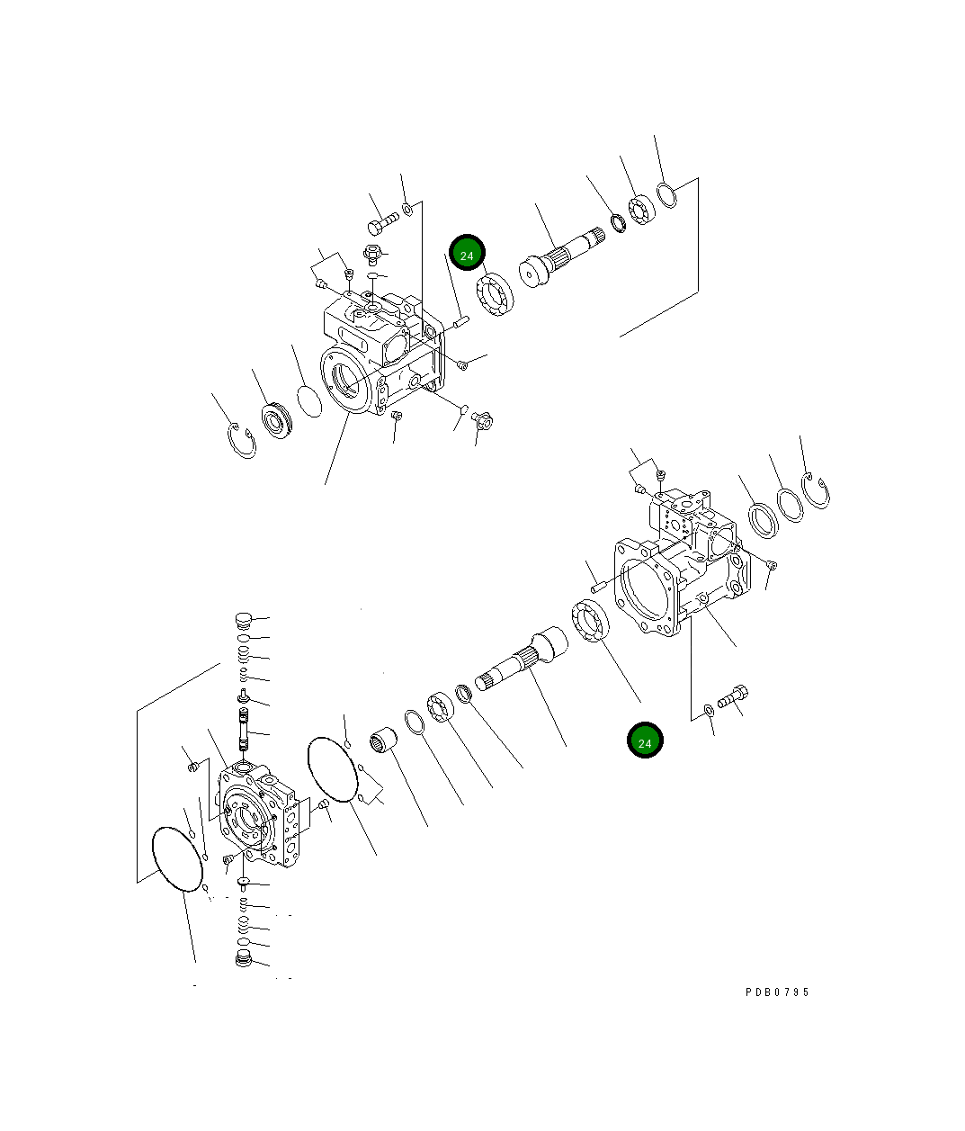 Подшипник 708-8H-22340 Komatsu
