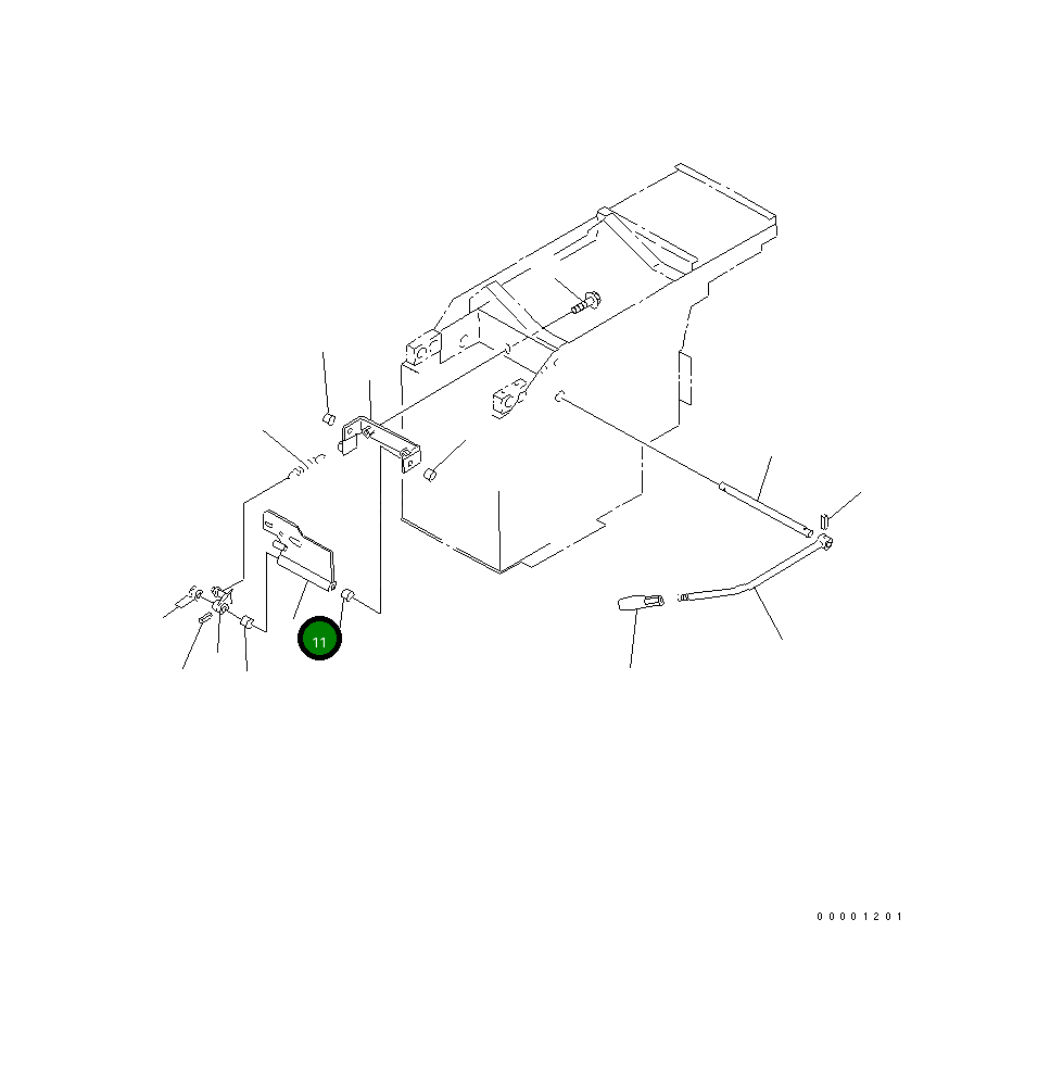 Рычаг 421-V91-2280 Komatsu