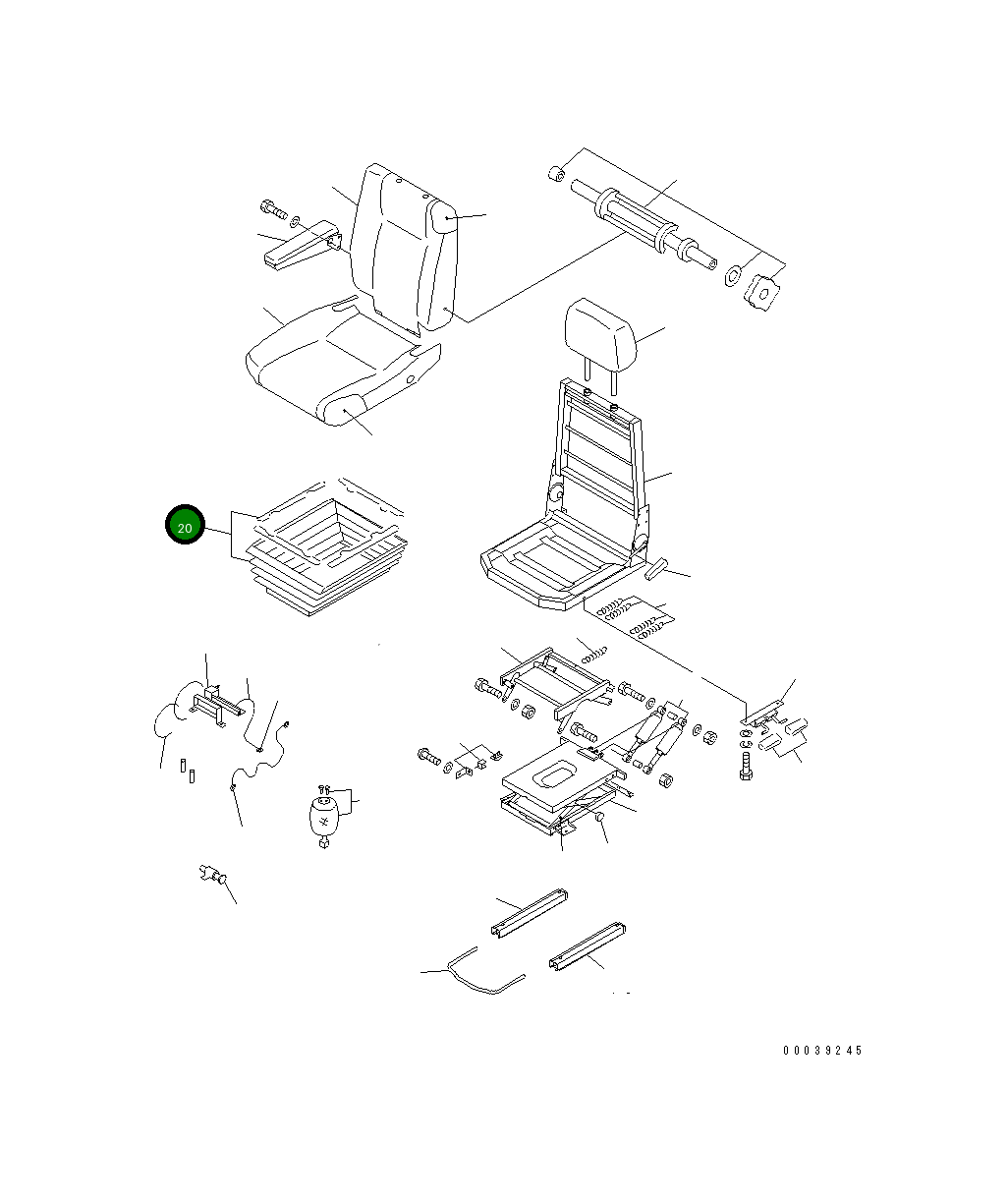 Крышка KIT BS193130  Komatsu
