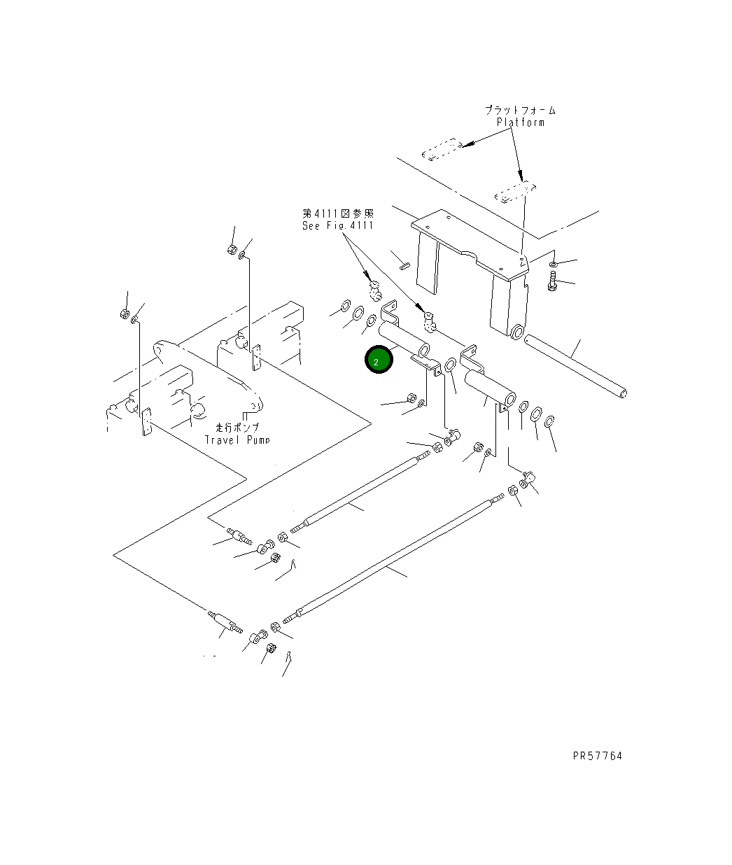 Рычаг 26C-43-11140 Komatsu