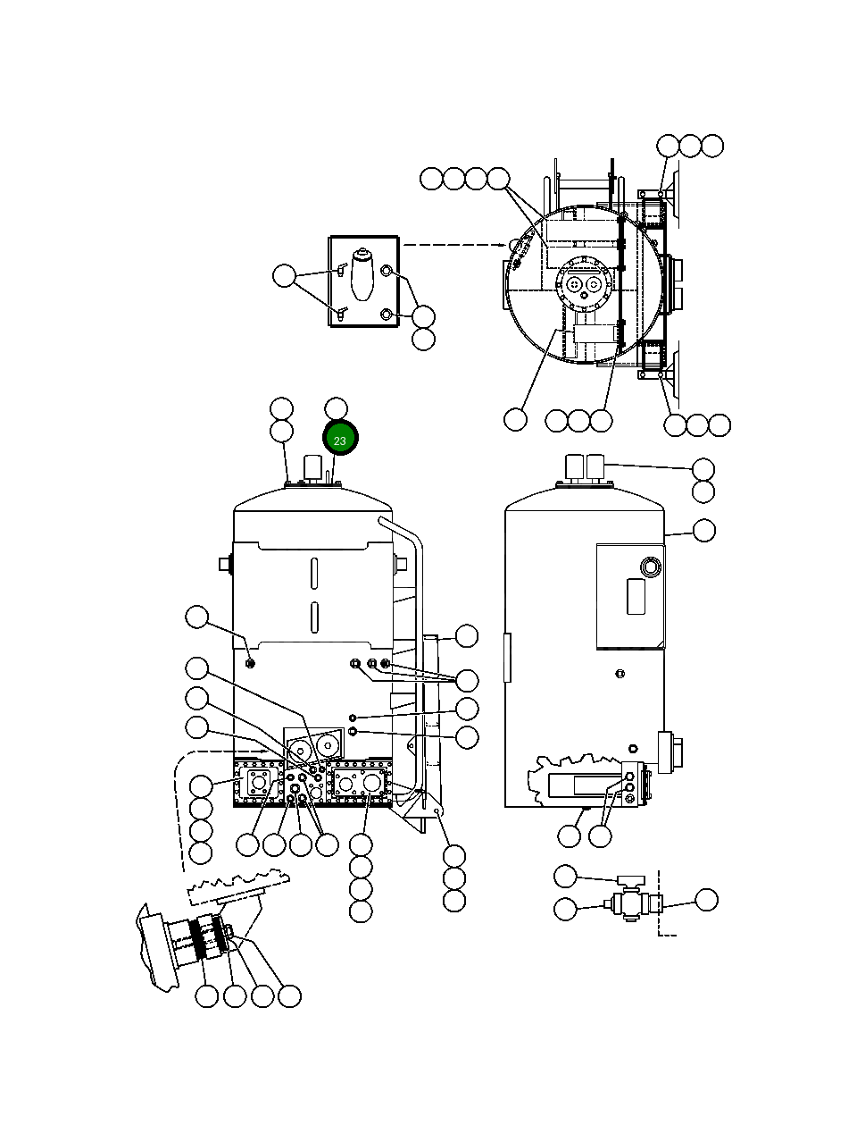 Крышка TZ9092 Komatsu