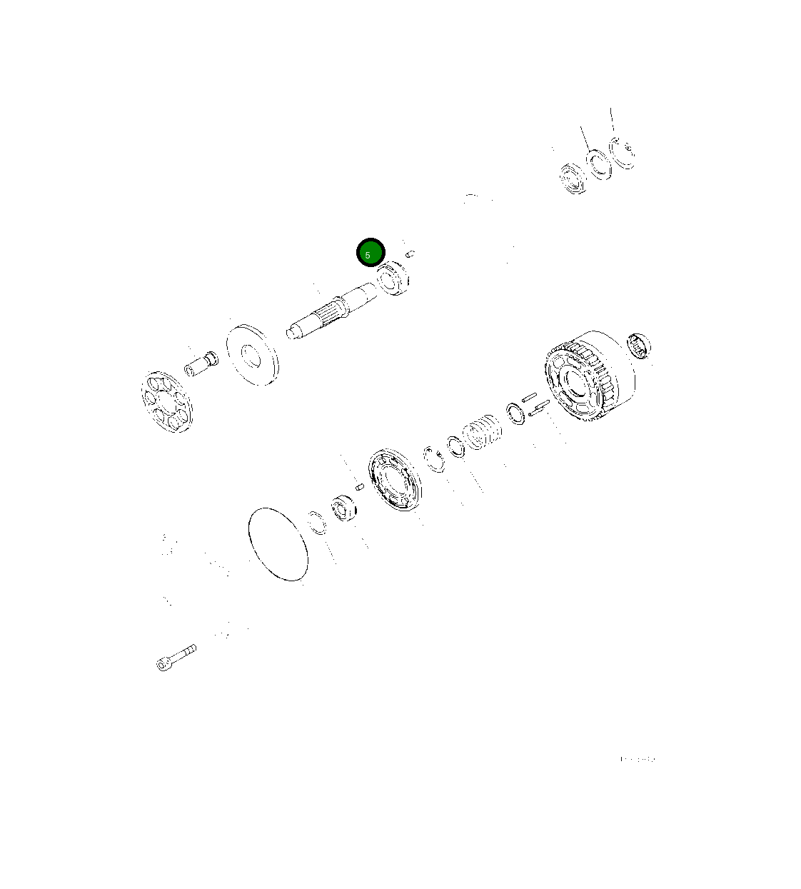 Подшипник 708-7T-12520 Komatsu