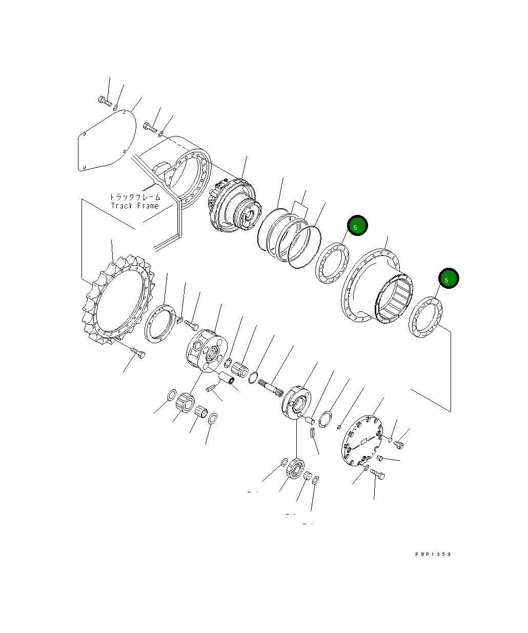 Подшипник 20Y-27-31310 Komatsu