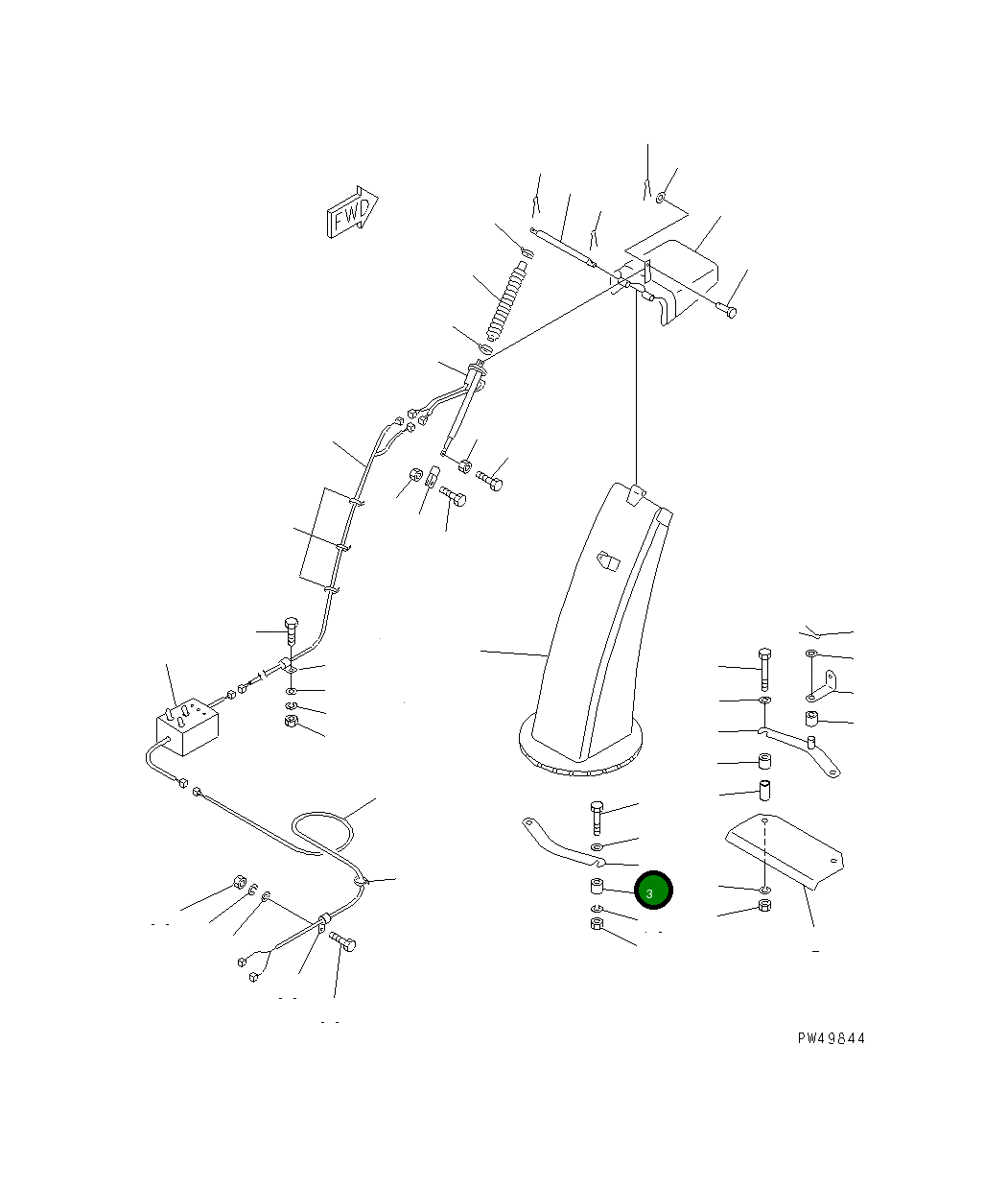 Рычаг TA52612311 Komatsu