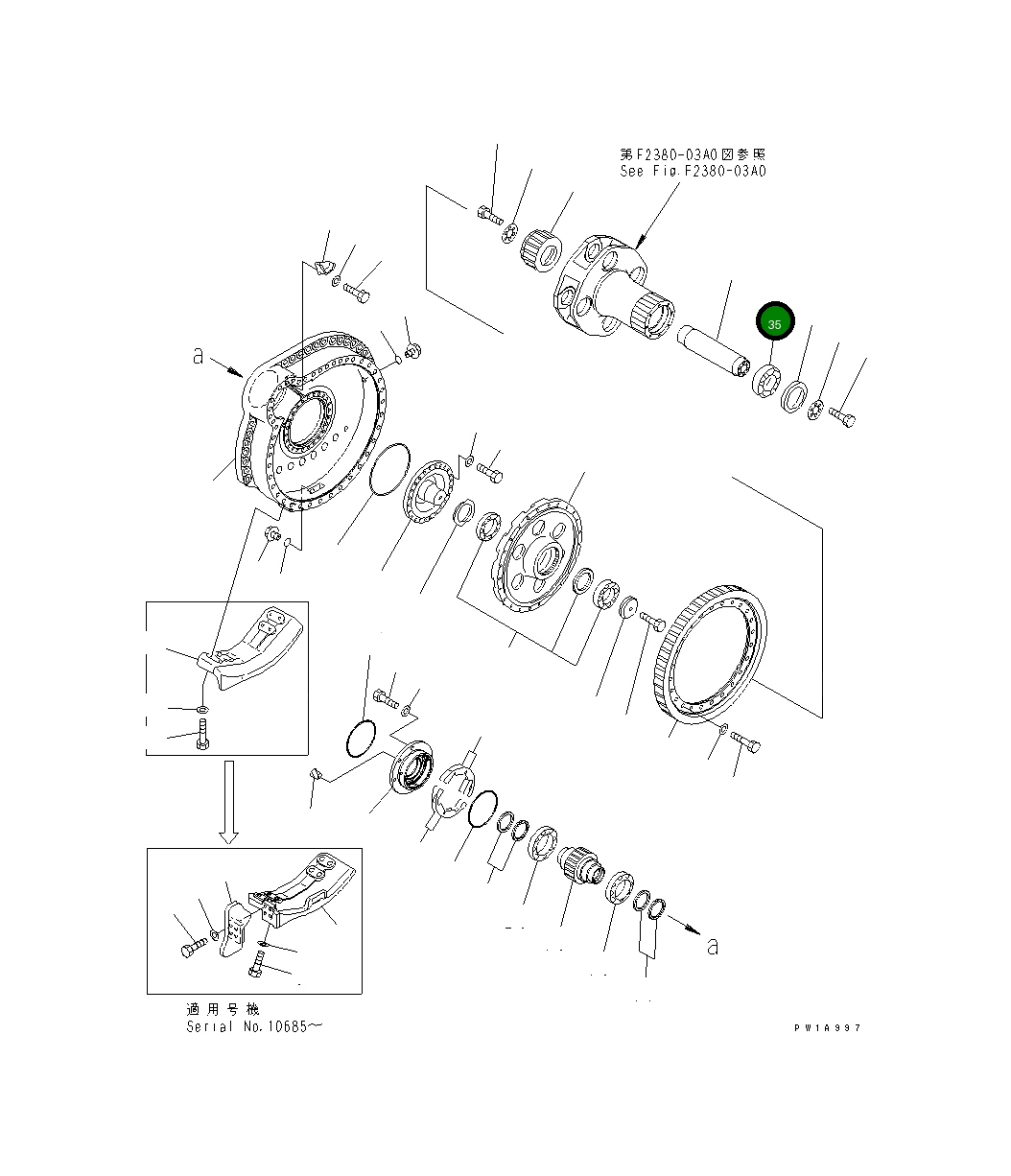 Подшипник 198-27-33470 Komatsu