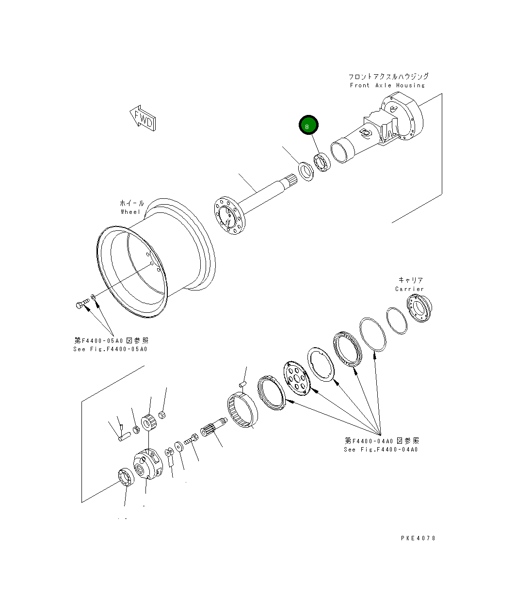 Подшипник 20G-22-11540 Komatsu