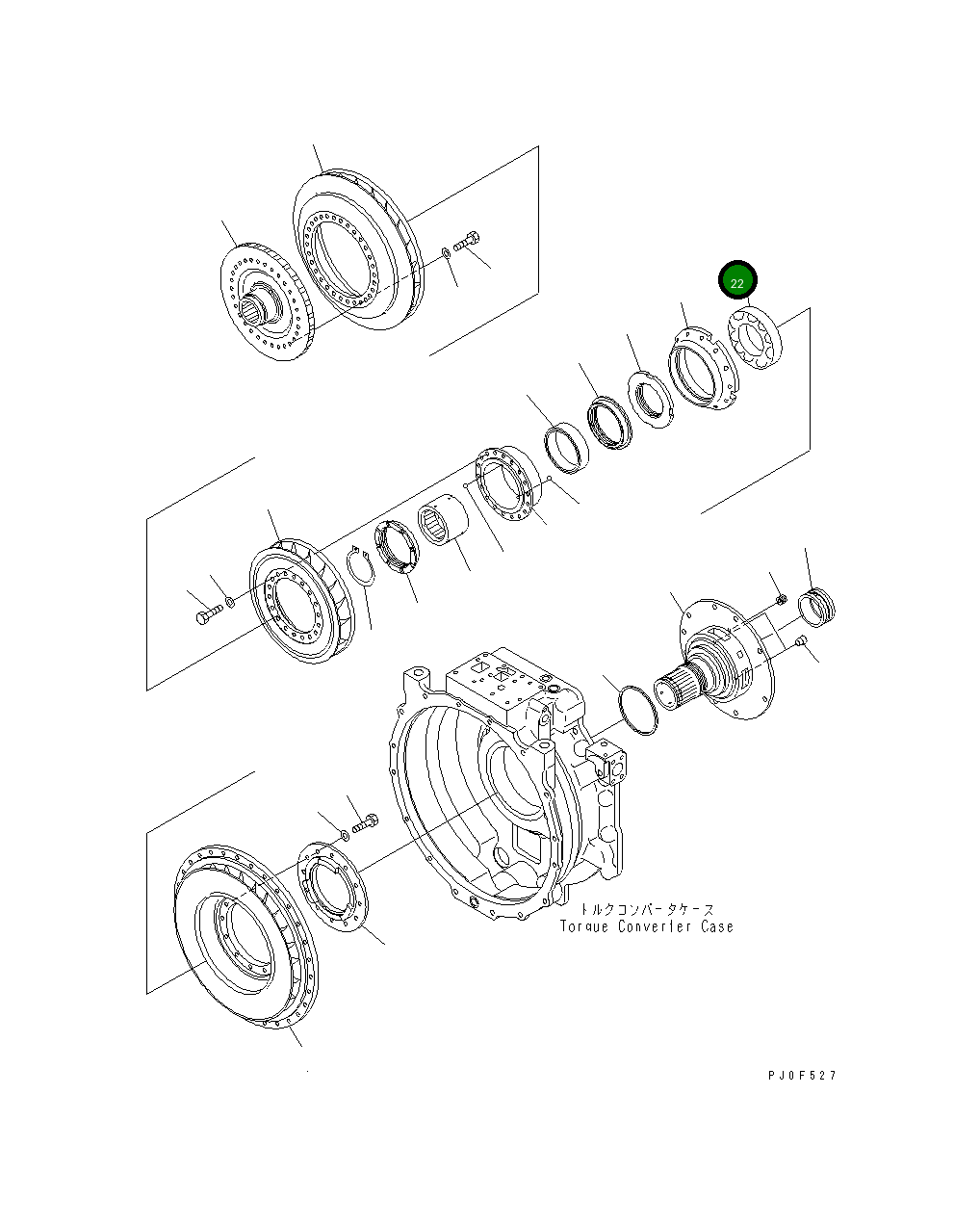 Подшипник 568-13-13351 Komatsu