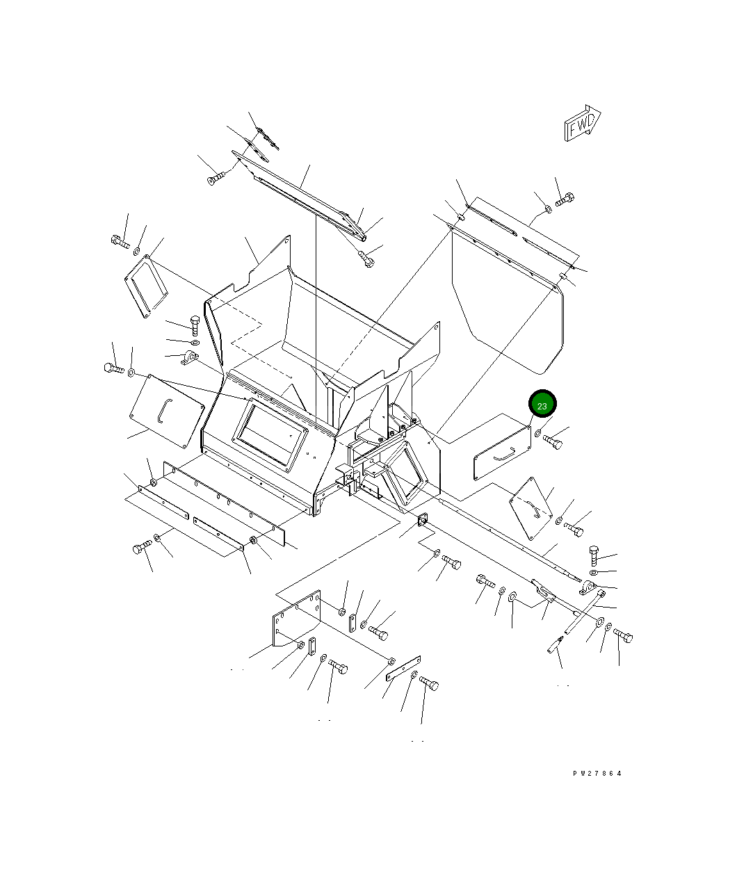 Крышка 8295-70-2421  Komatsu