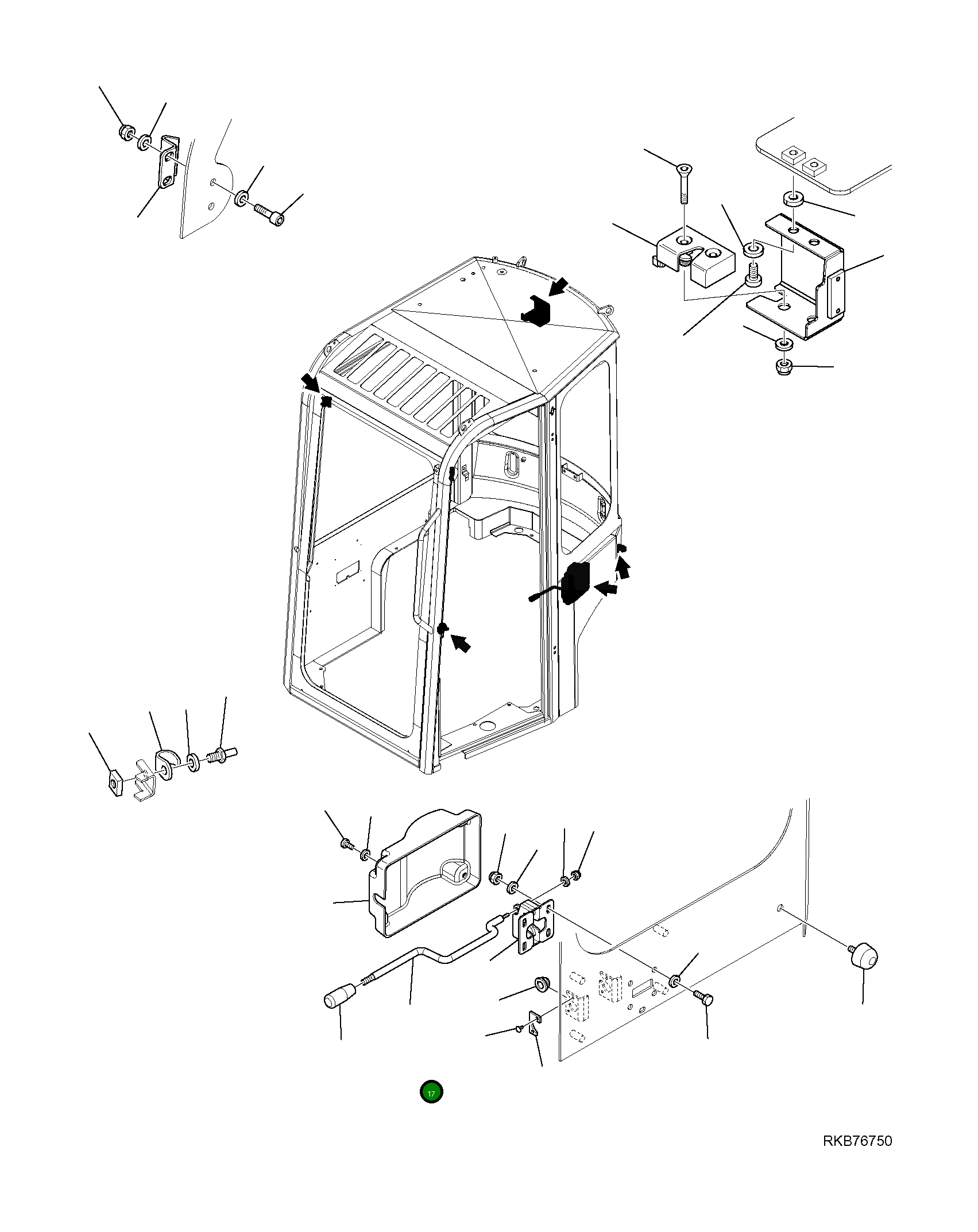 Рычаг 22J-54-R4530 Komatsu