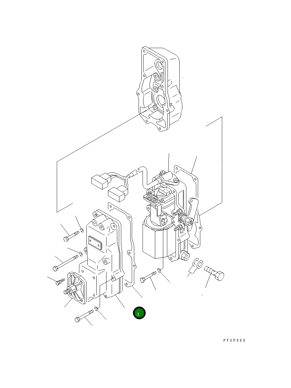 Крышка DK159561-0700 Komatsu