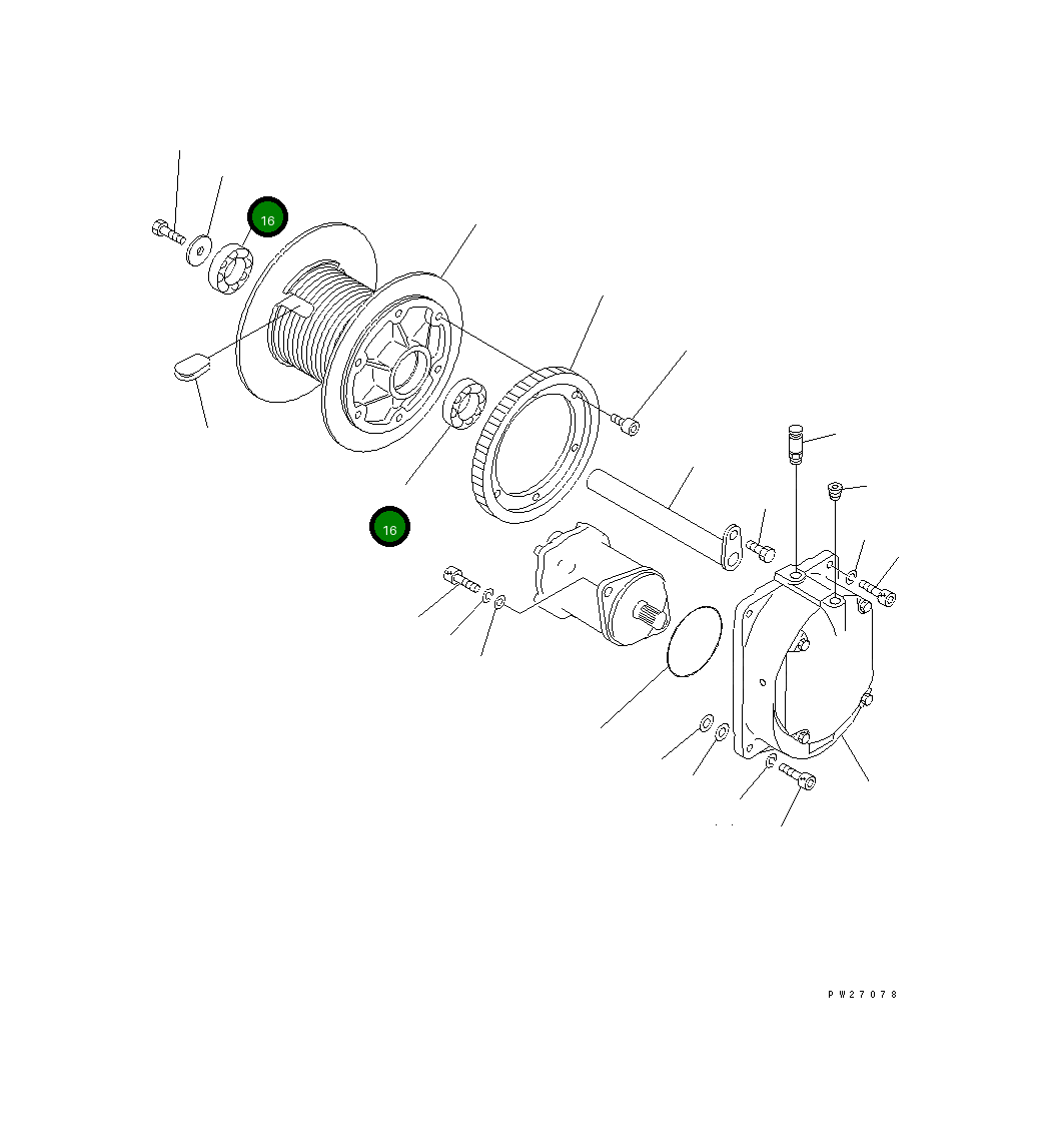 Подшипник UN726062062 Komatsu