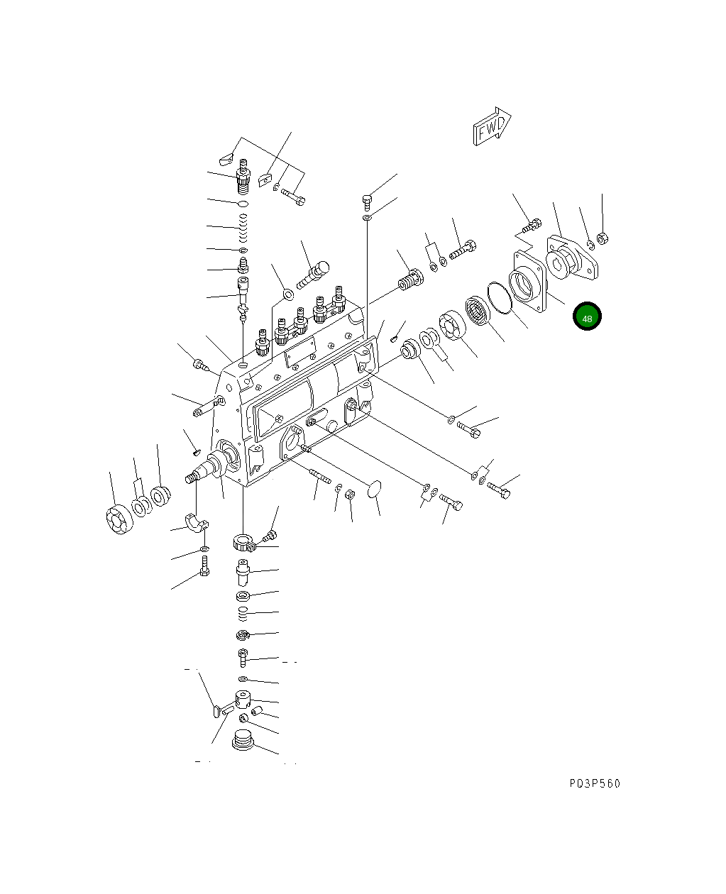 Крышка DK131316-3000 Komatsu
