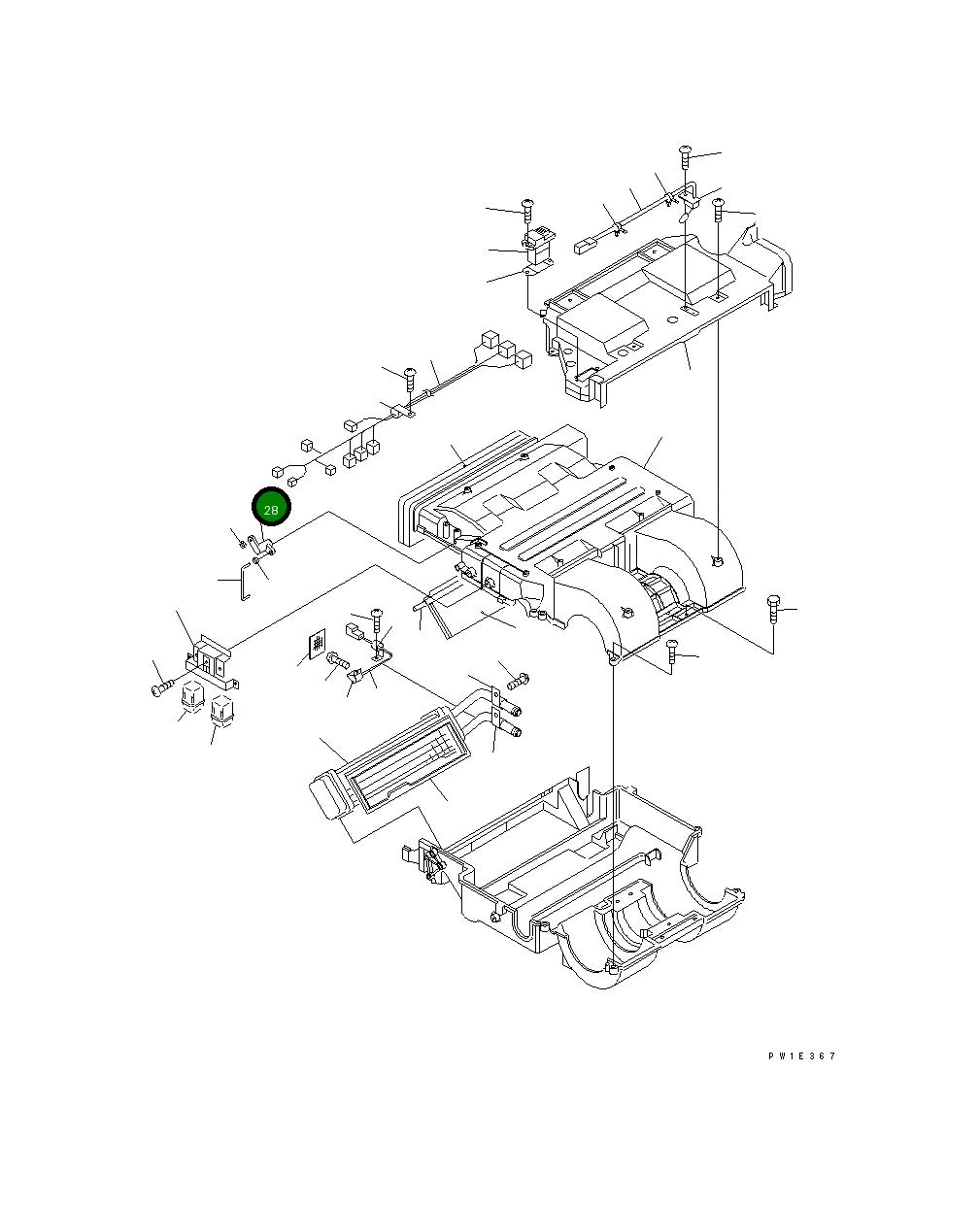 Рычаг TW534470-9100 Komatsu