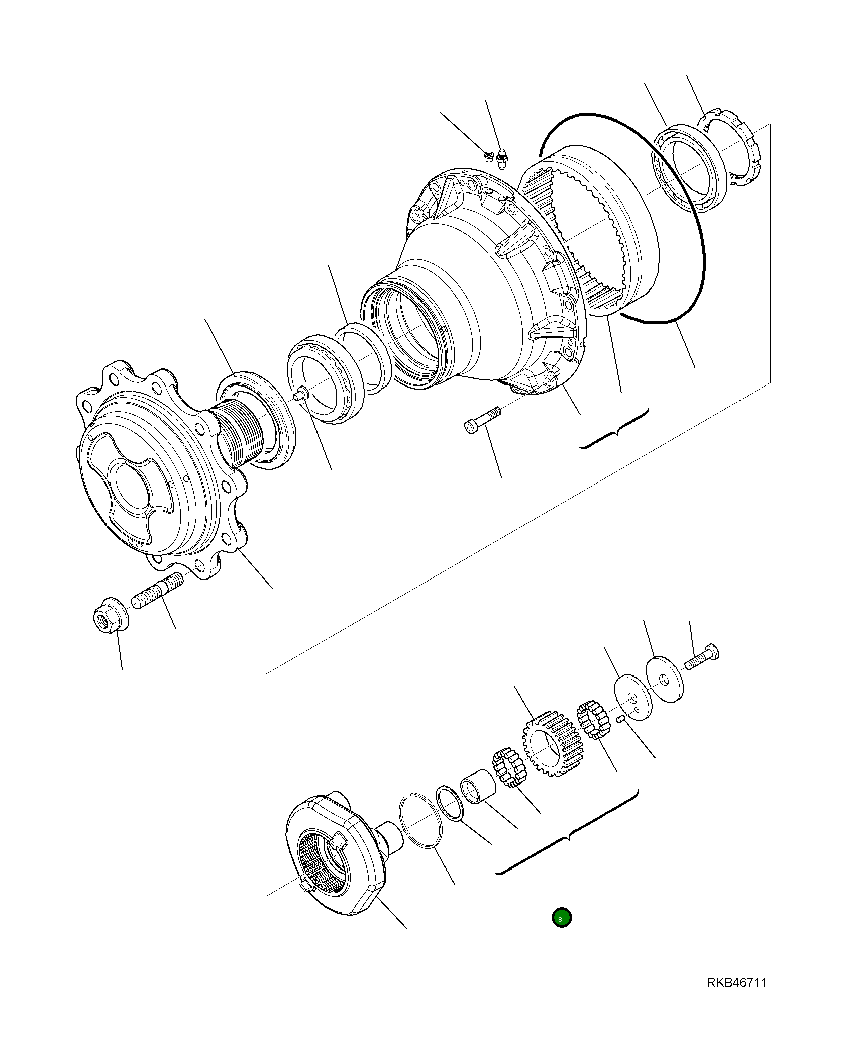 Подшипник CA0147866  Komatsu